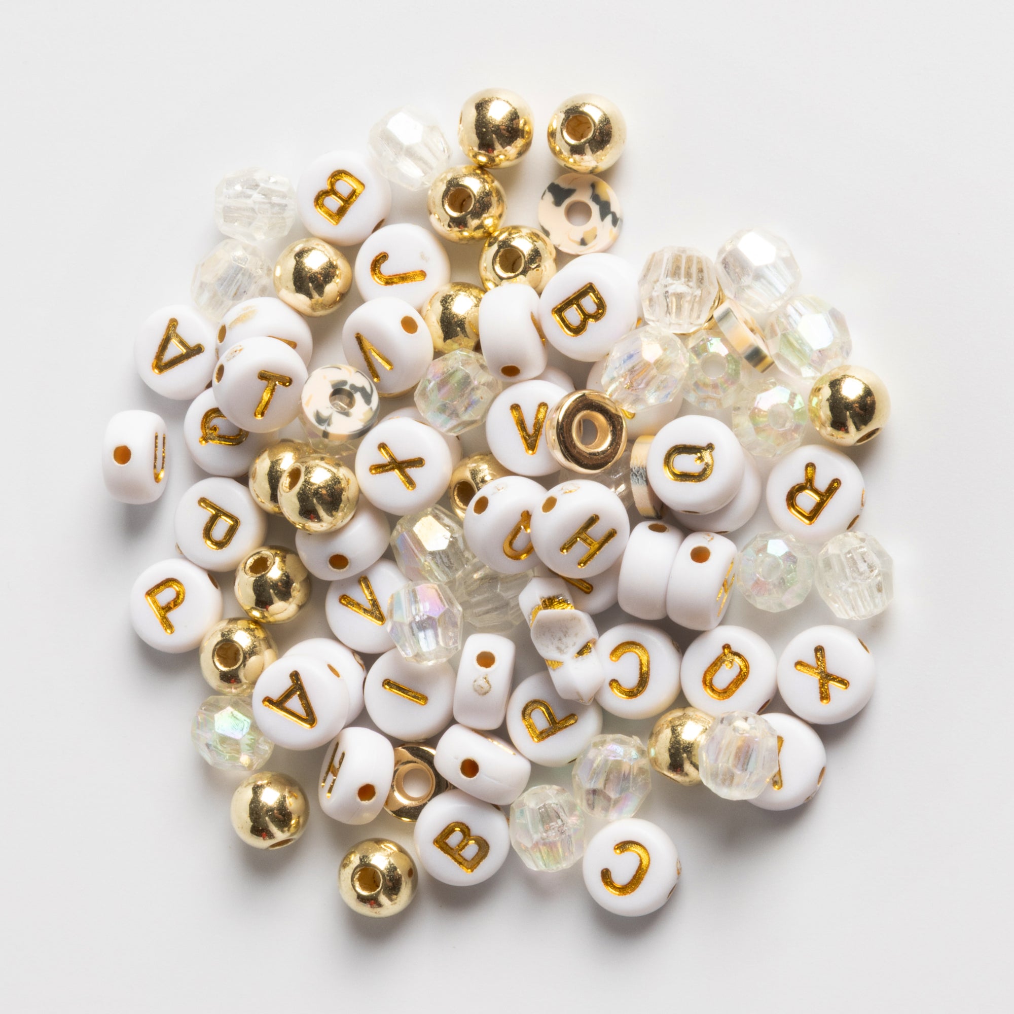 FIERCE Bead Kit with Gold Matchstick Charm & Crystal Beads