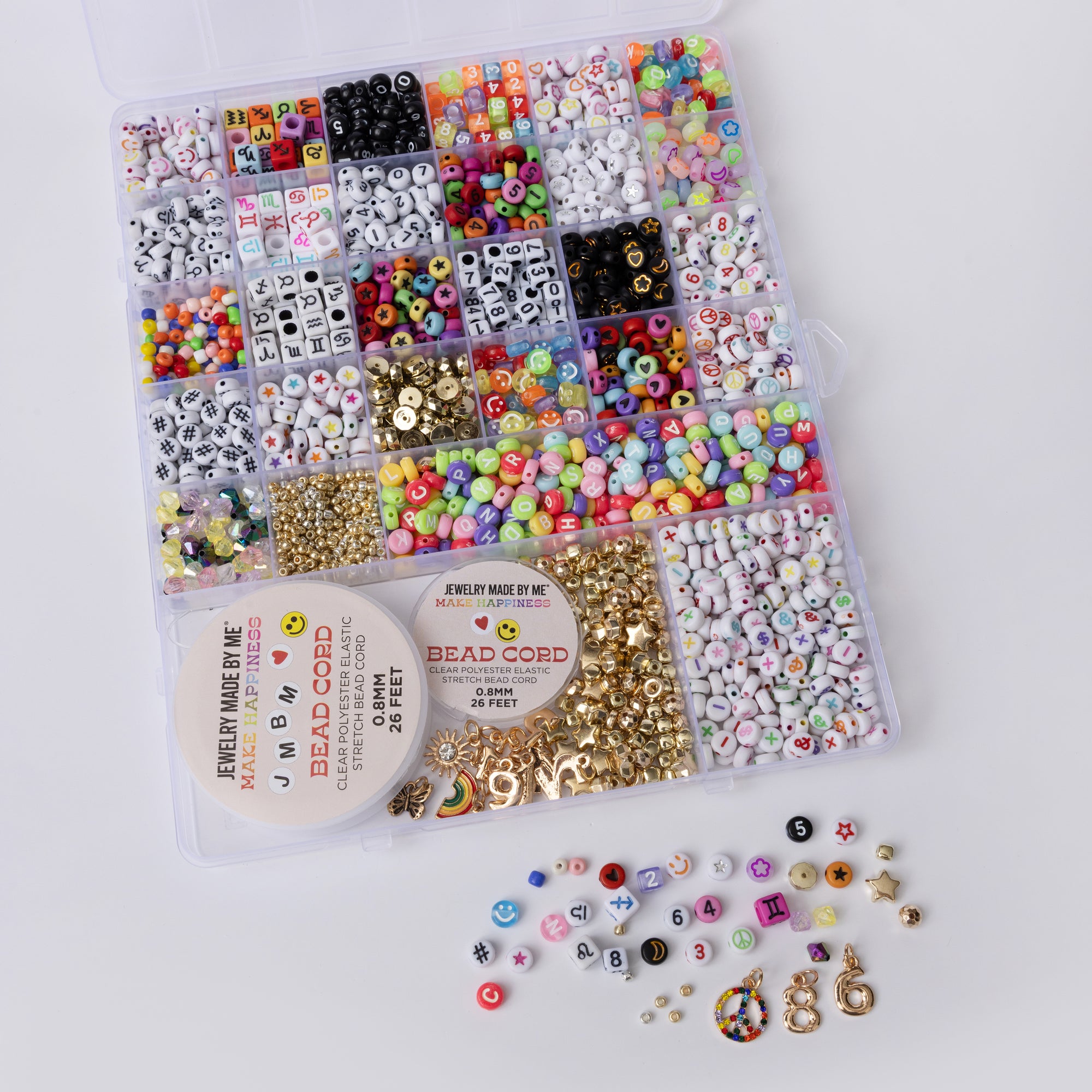 Extra Large Letters Numbers Symbols and Icons Multicolor Bead Kit
