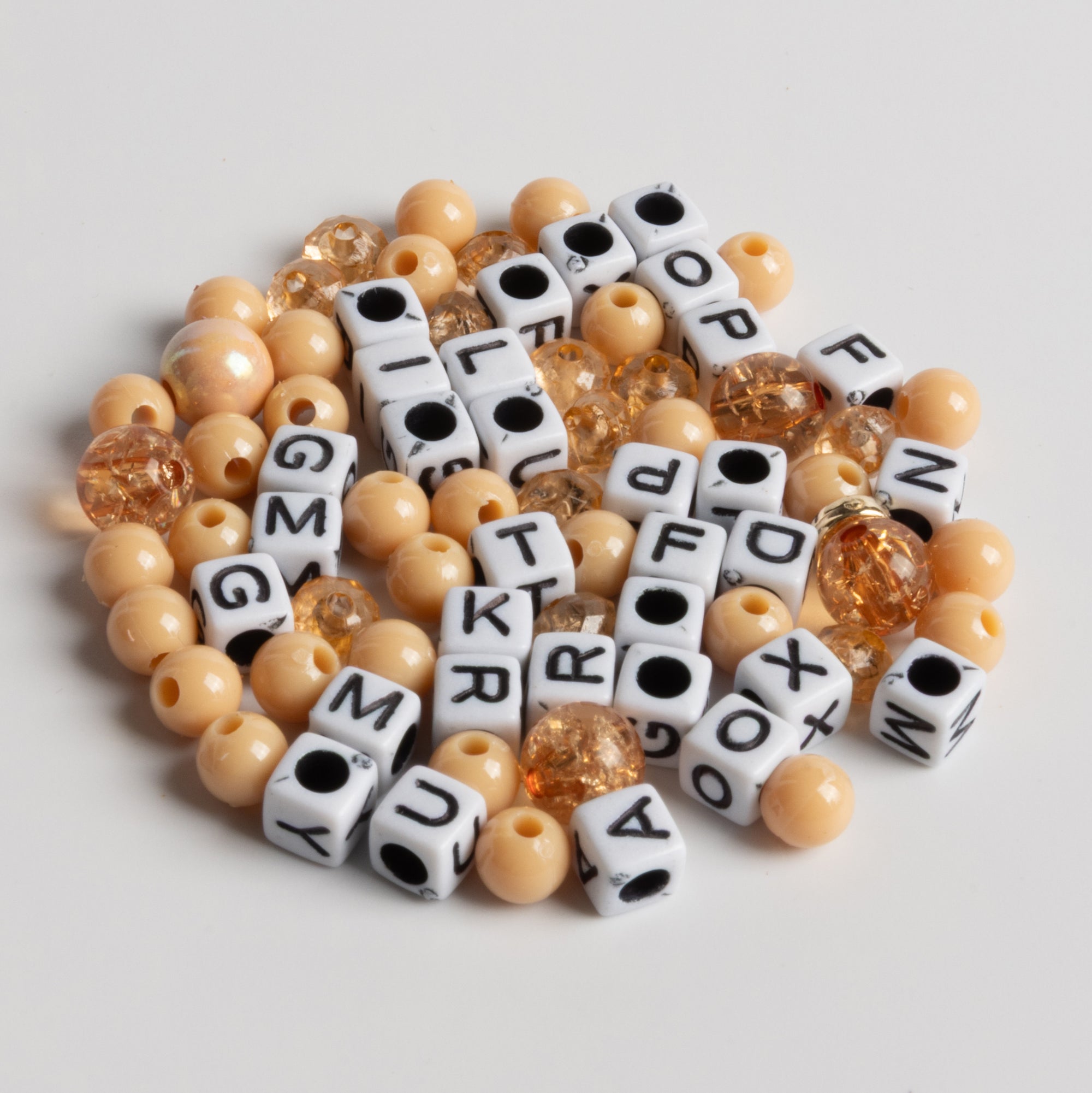 Blessed Bead Kit with Gold Letter Beads and Evil Eye Charm