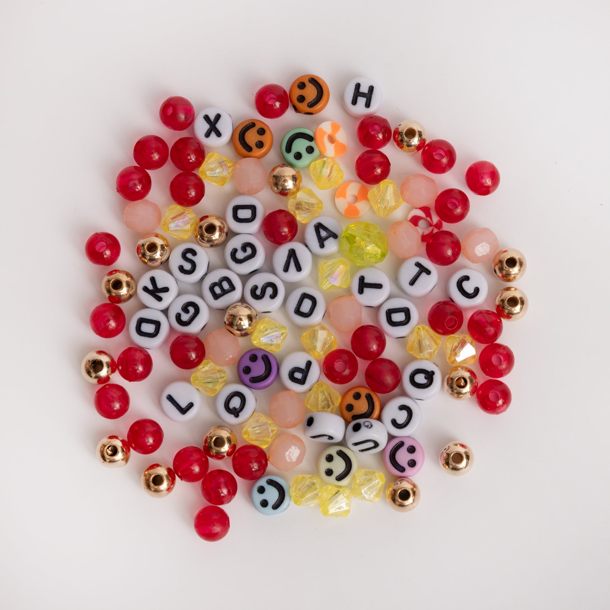 Joy DIY Letter Bead Jar with Enamel Christmas Tree Charm