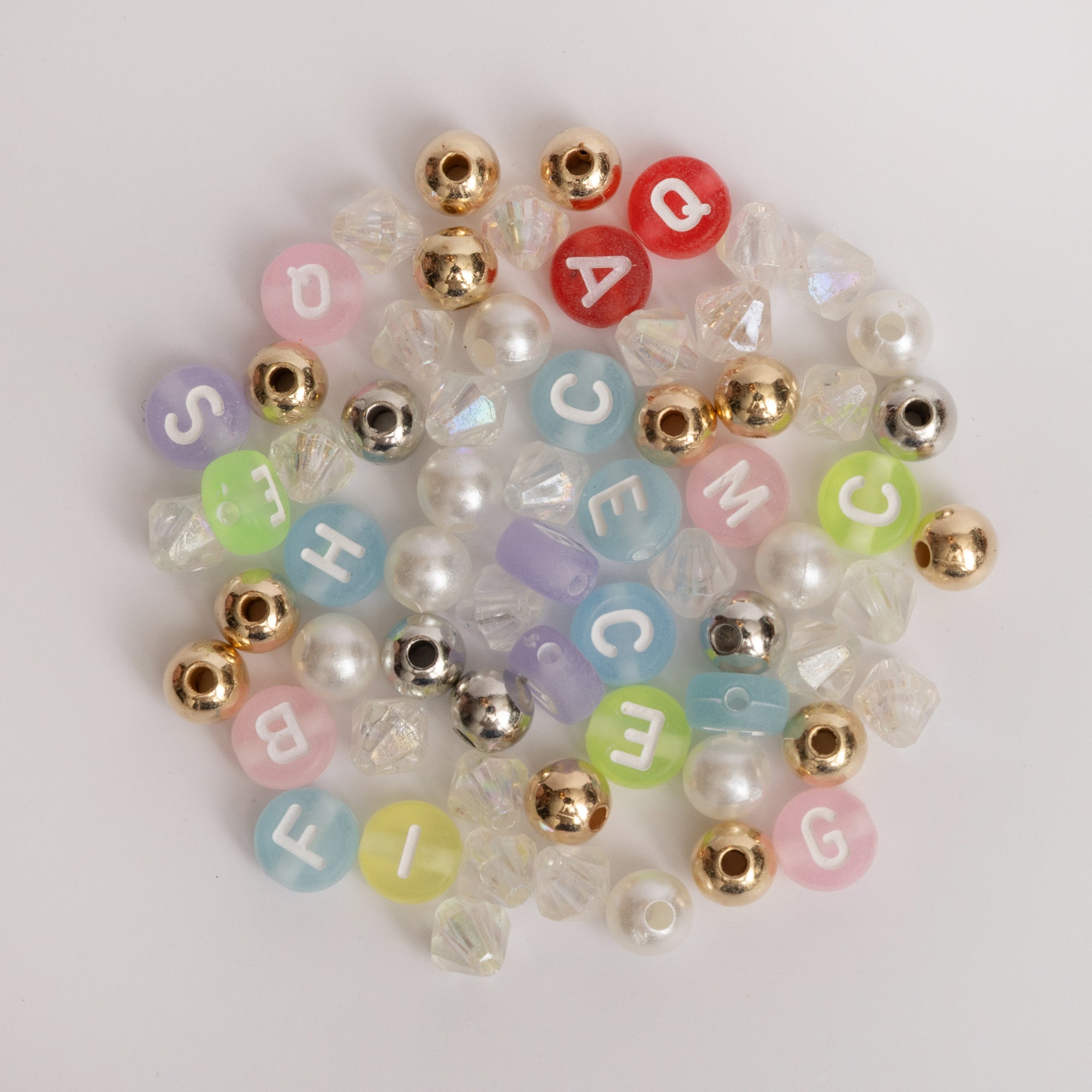 Shine Pink Reindeer DIY Letter Bead Jar