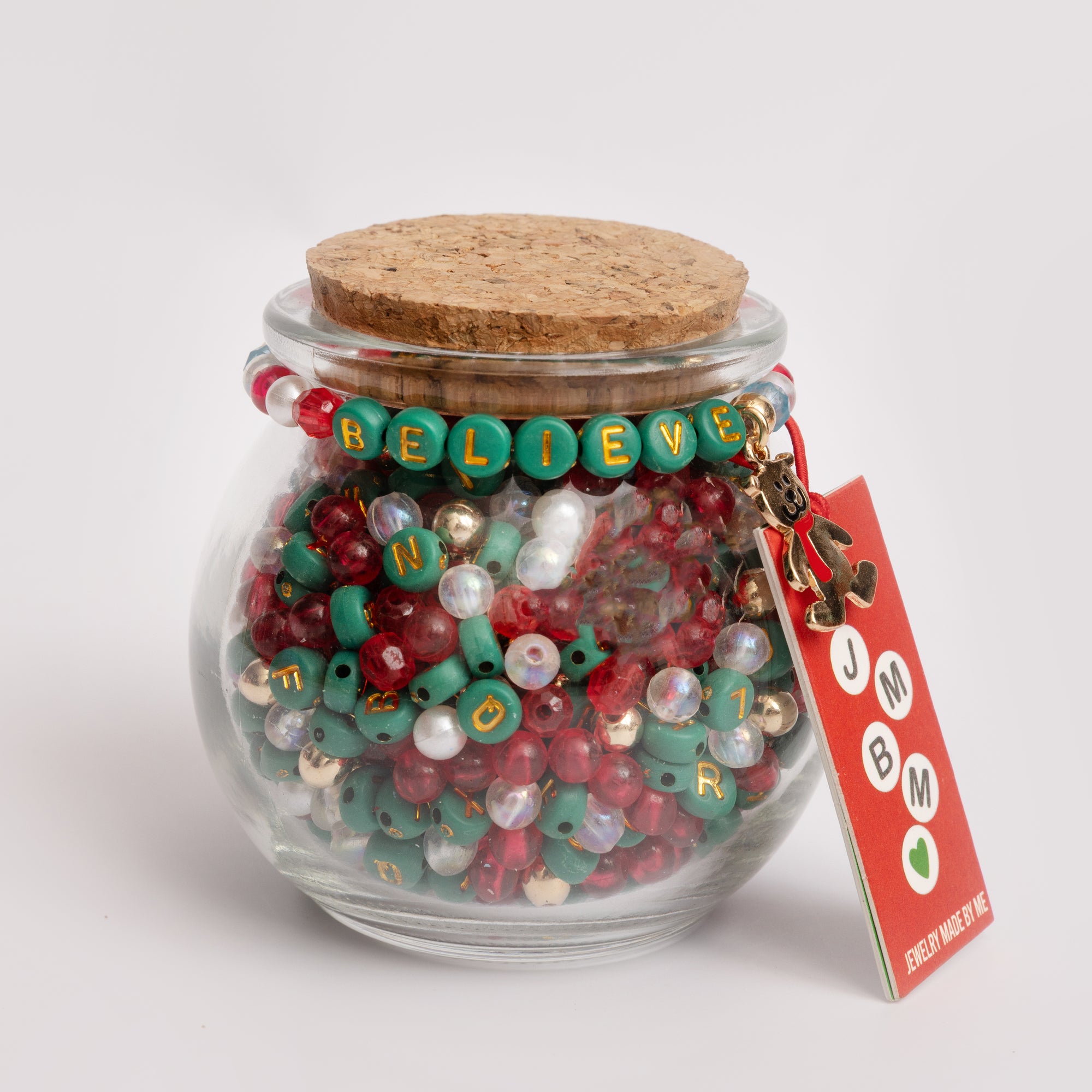 Believe Bear DIY Letter Bead Jar