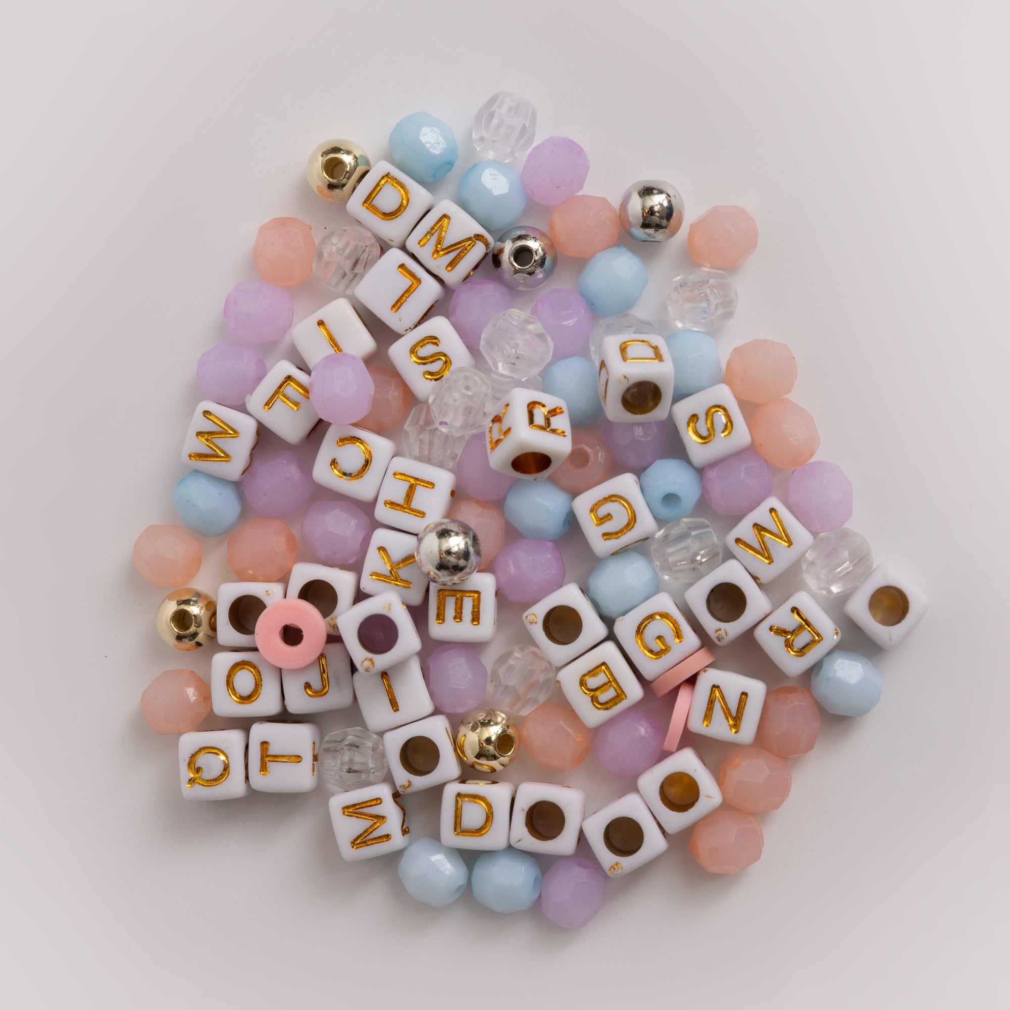 Grace DIY Letter Bead Jar With Cherub Charm