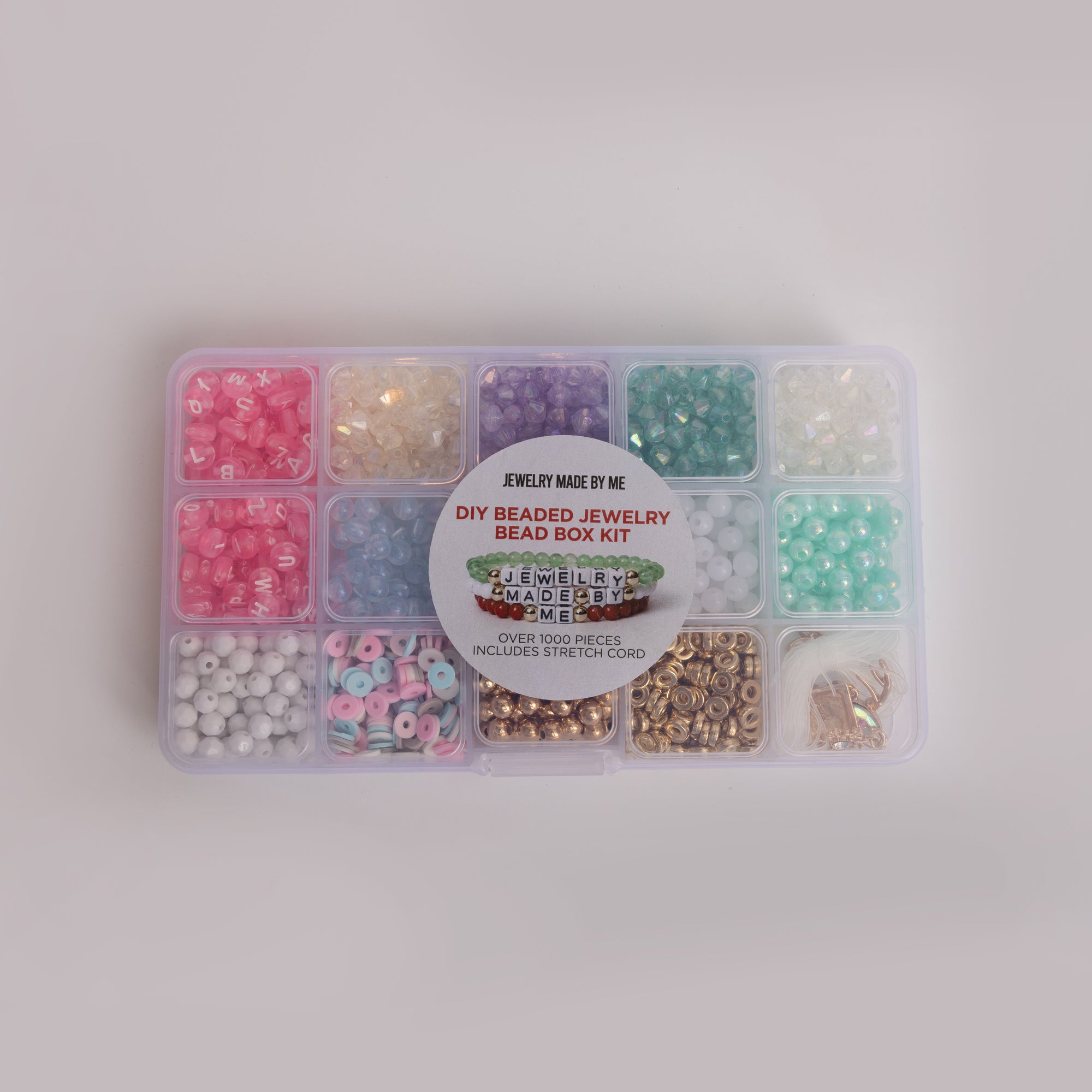 Pastel Holiday DIY Pink Letter Bead Box