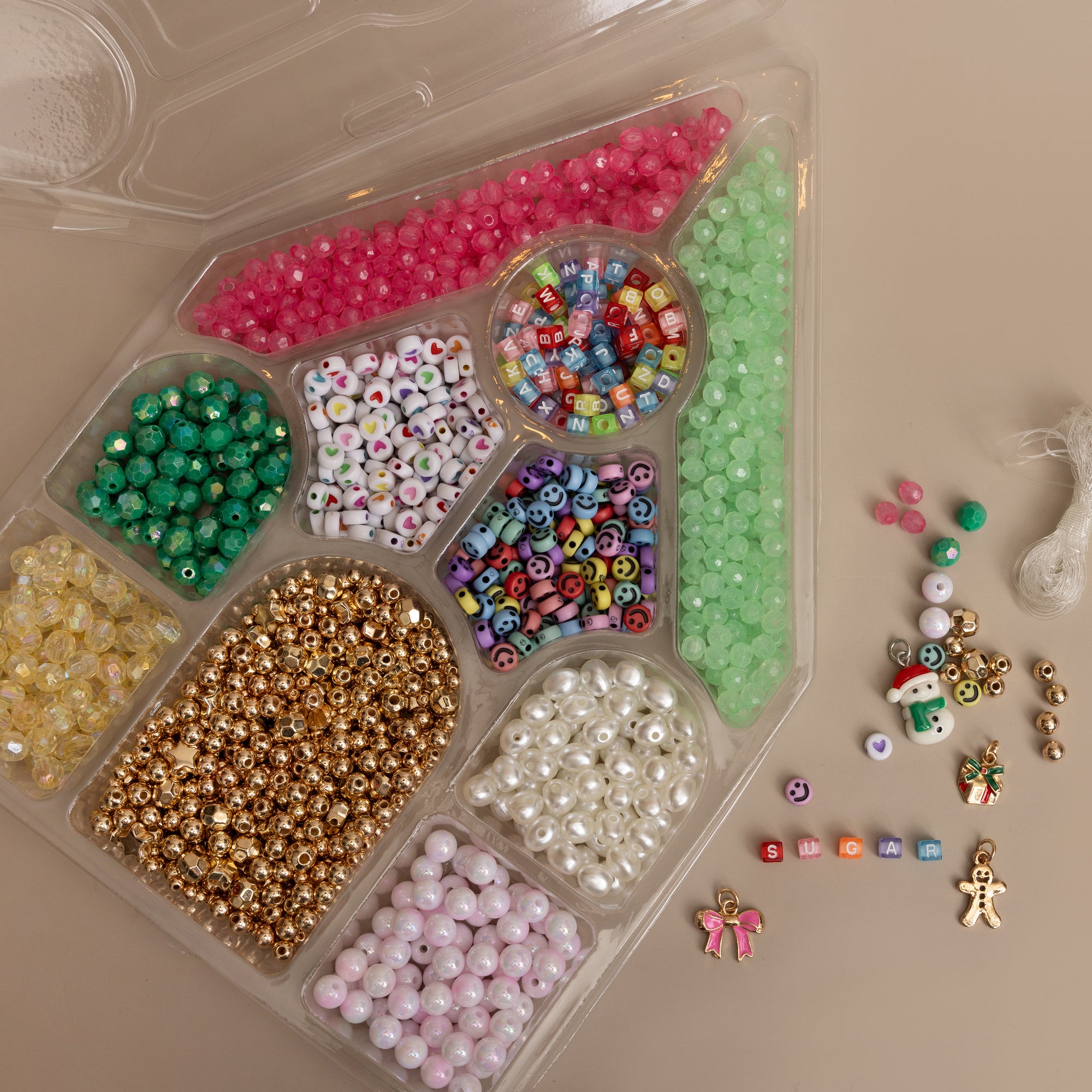 Gingerbread House DIY Letter Bead Kit