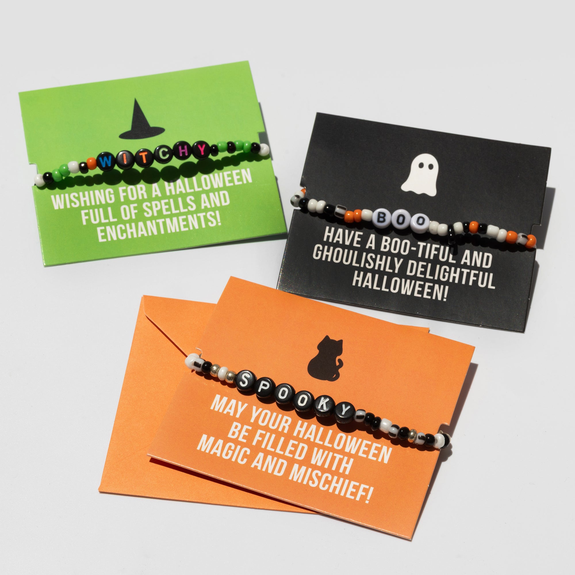 Halloween Greeting Bracelet Exchange Cards Set of 12