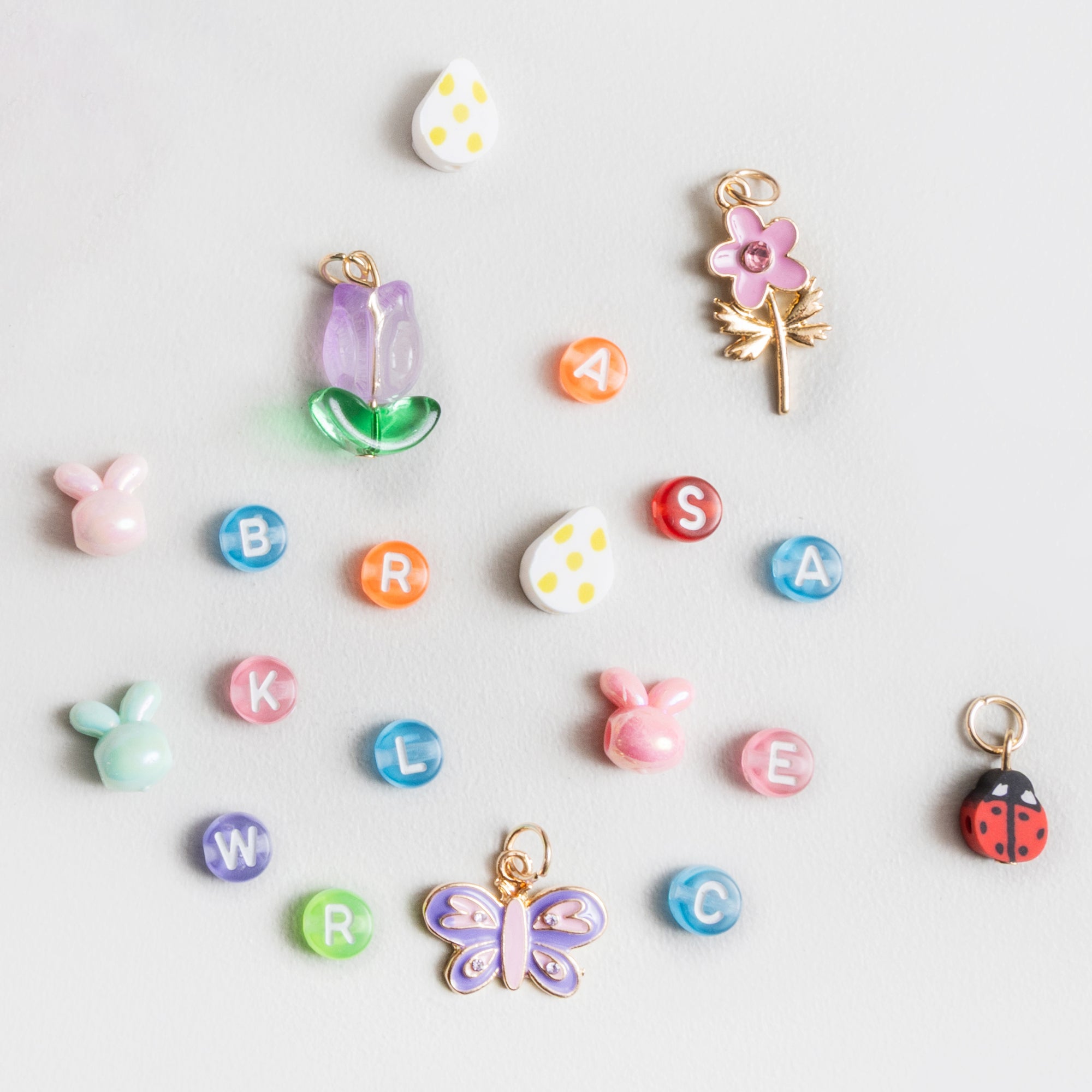 Easter Egg Spring Brights Multicolor Letter Bead Kit