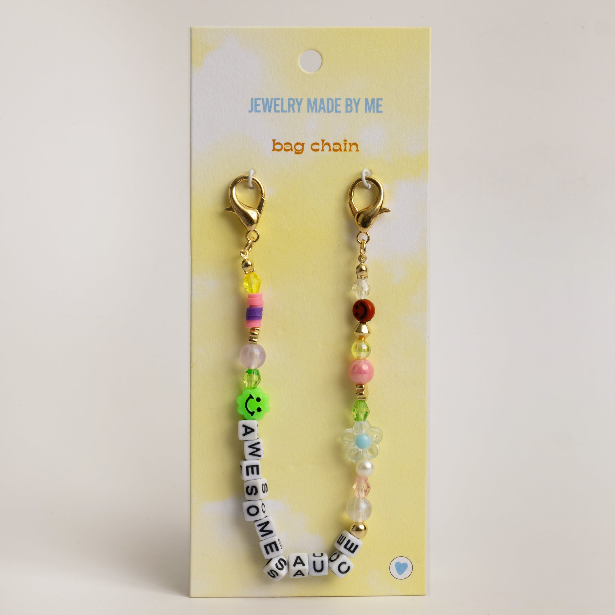 Awesomesauce 10" Beaded Bag Chain with Clips