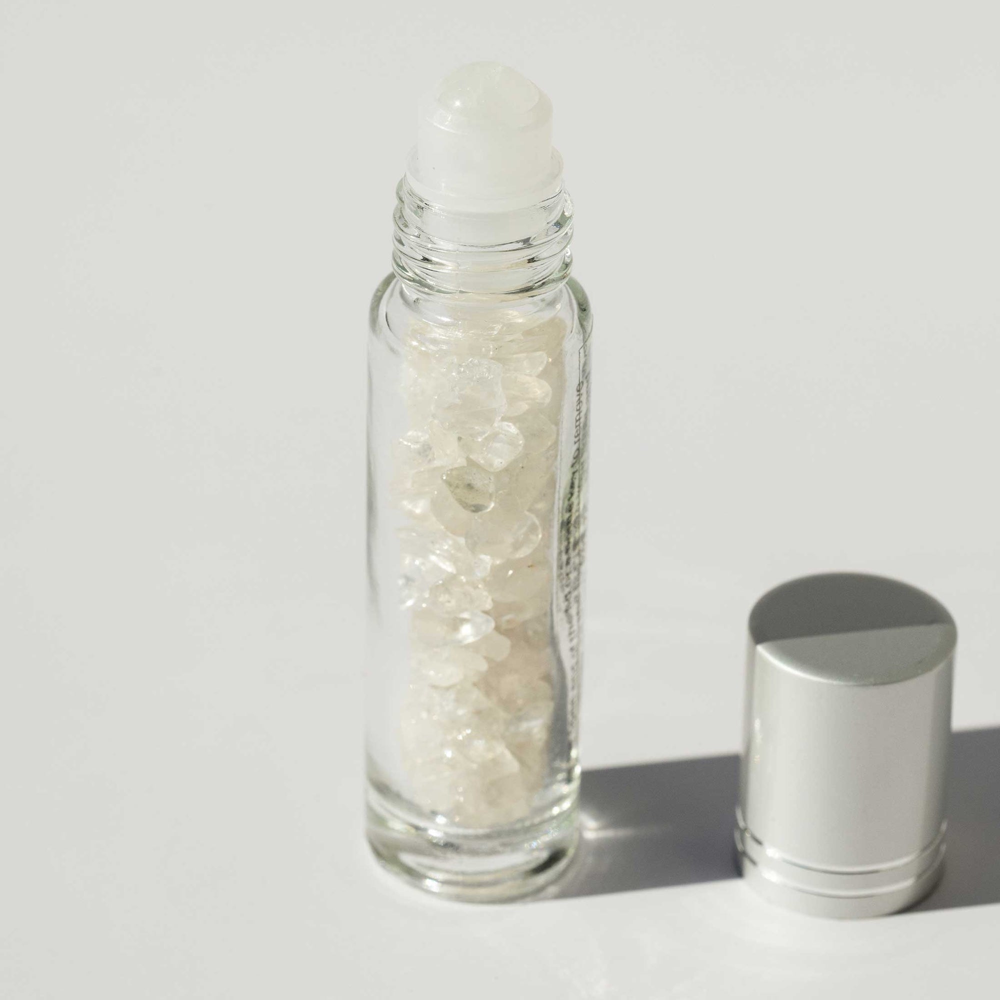 Clear Quartz Crystal Roller Ball Vial