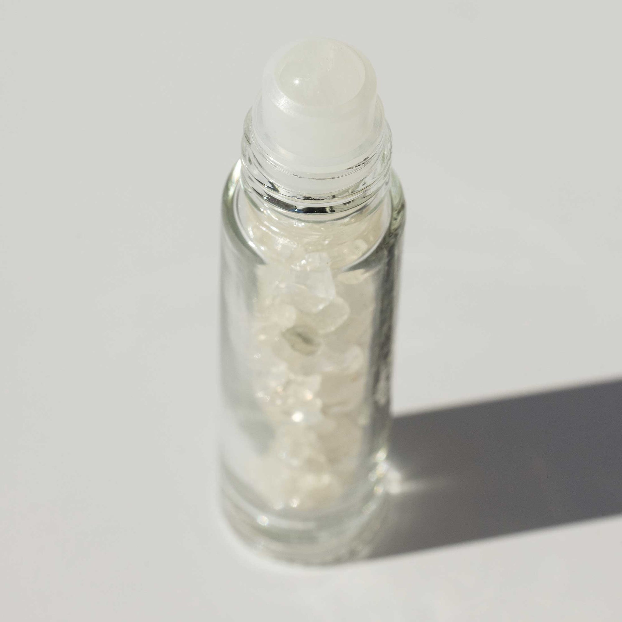Clear Quartz Crystal Roller Ball Vial