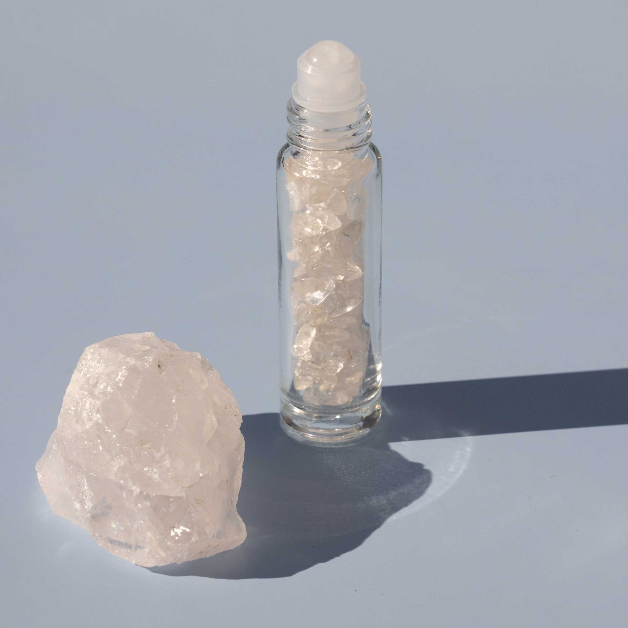 Clear Quartz Crystal Roller Ball Vial