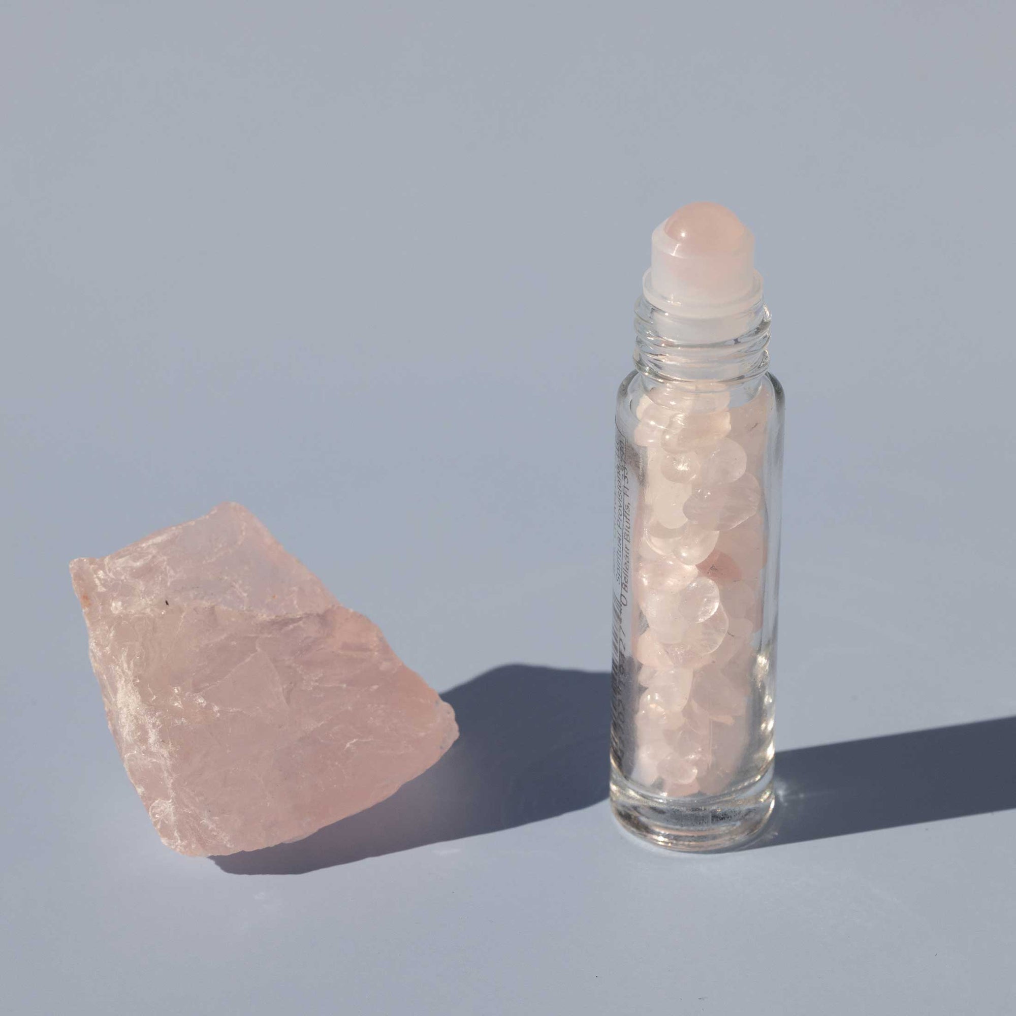 Rose Quartz Crystal Roller Ball Vial