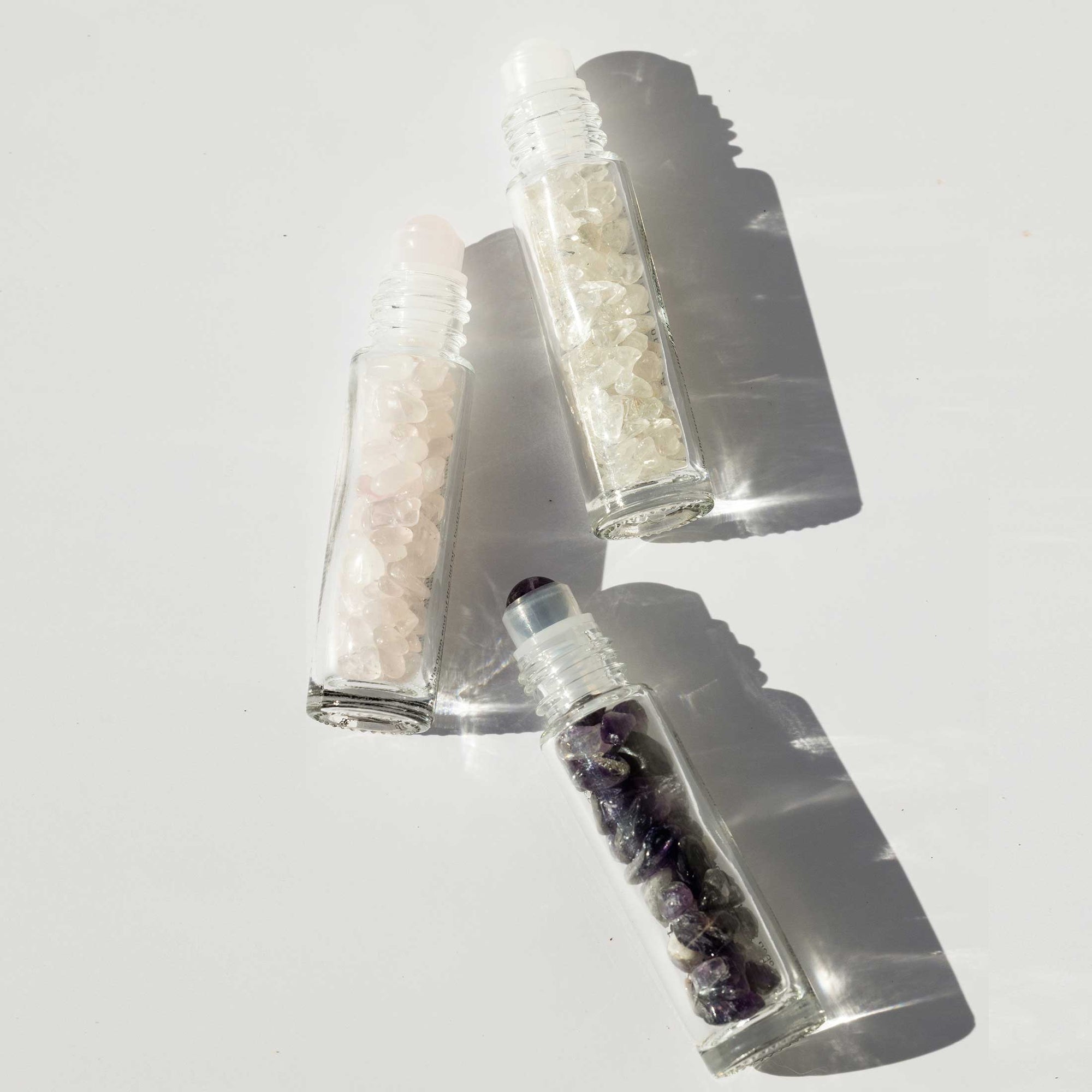 Rose Quartz Crystal Roller Ball Vial
