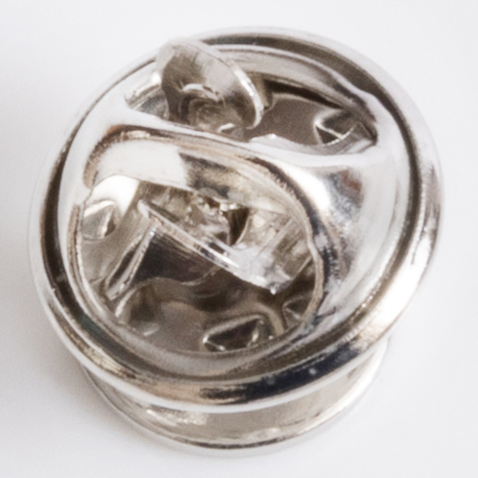 Silver Butterfly Clutch Tie Tack Pin Blanks with Back 10pc