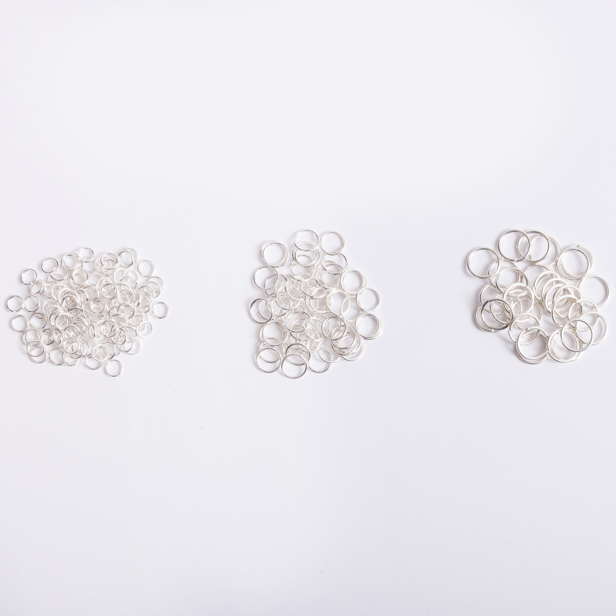 Silver Jump Rings 120pc Assortment