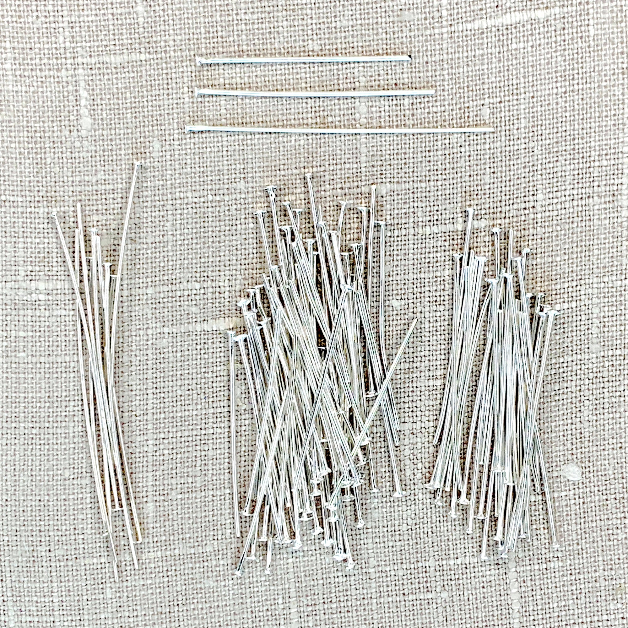 Silver Eye Pins 100pc Assortment