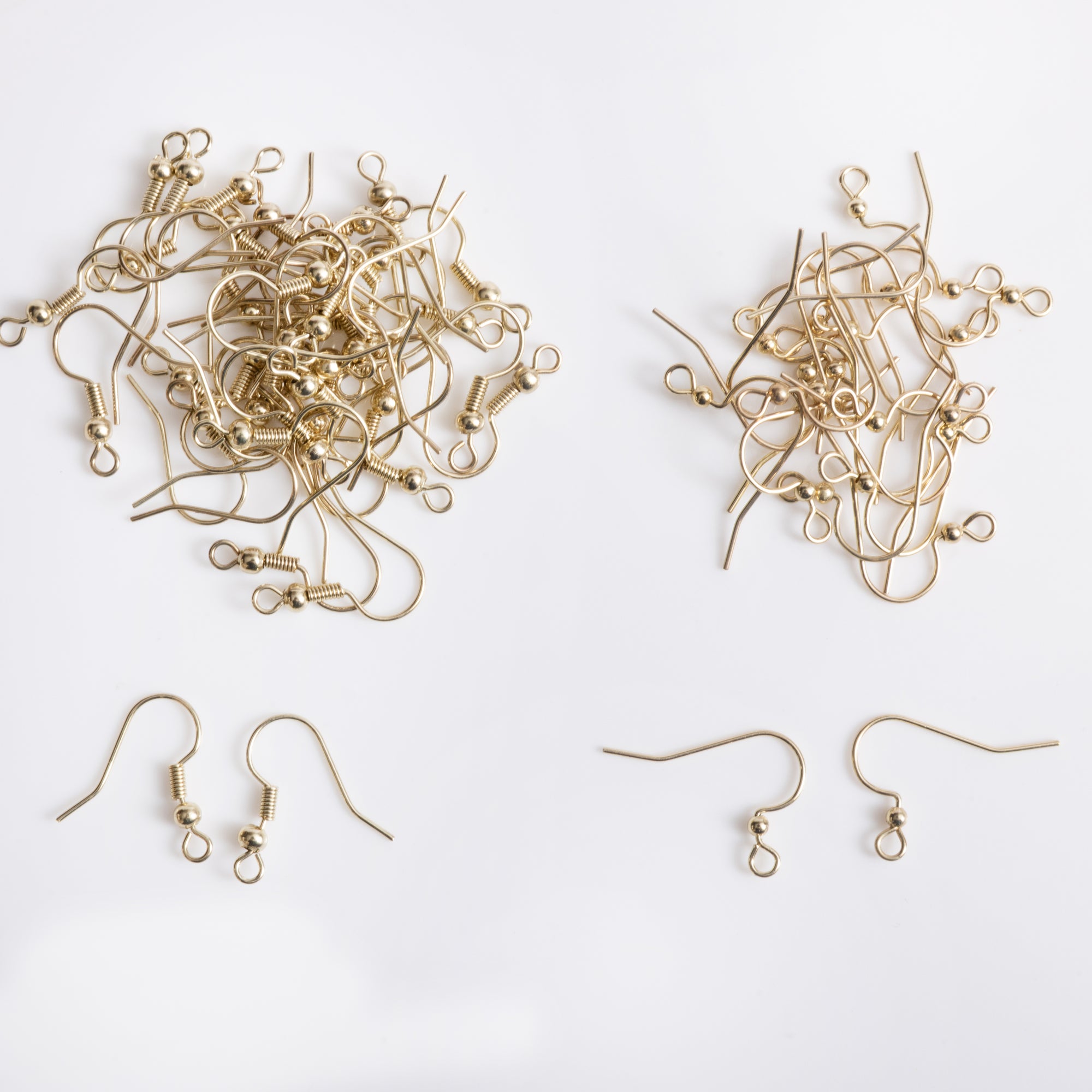 Gold French Ear Wire Earring Hooks 56pc Assortment