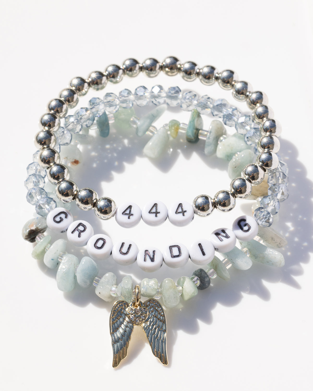444 Angel Number Balance Bracelet Set