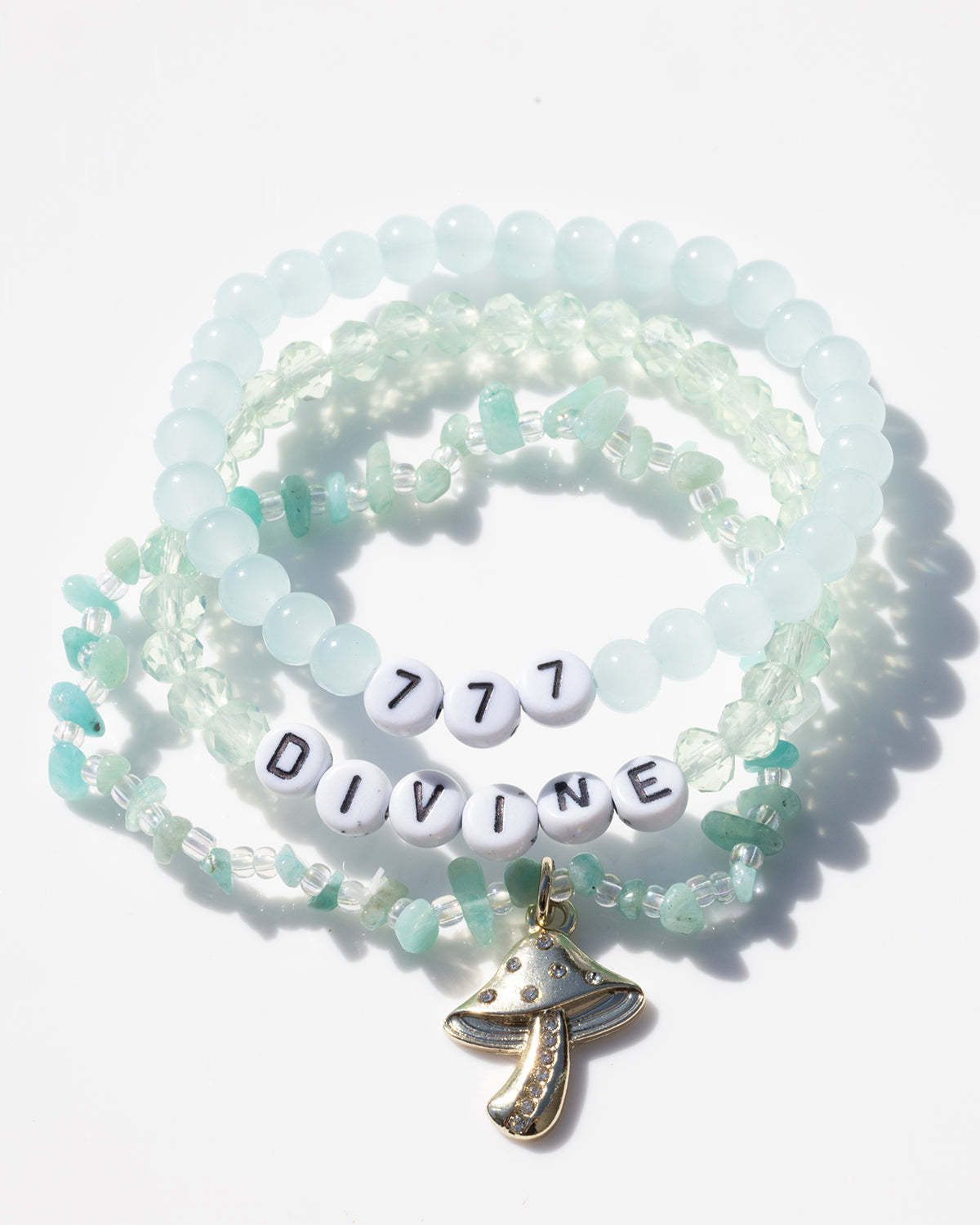 777 Angel Number Divine Bracelet Set