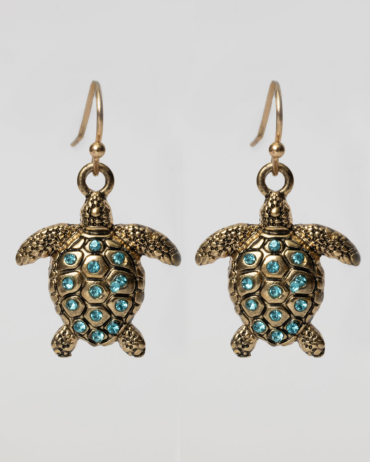 Turtle Print Earrings Flyow925 Sterling Silver Earrings