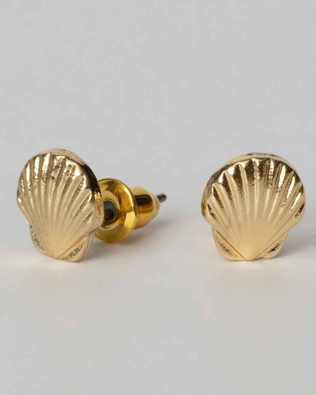 Gold Shells and Dolphin Beachy Stud Set Coastal Cowgirl