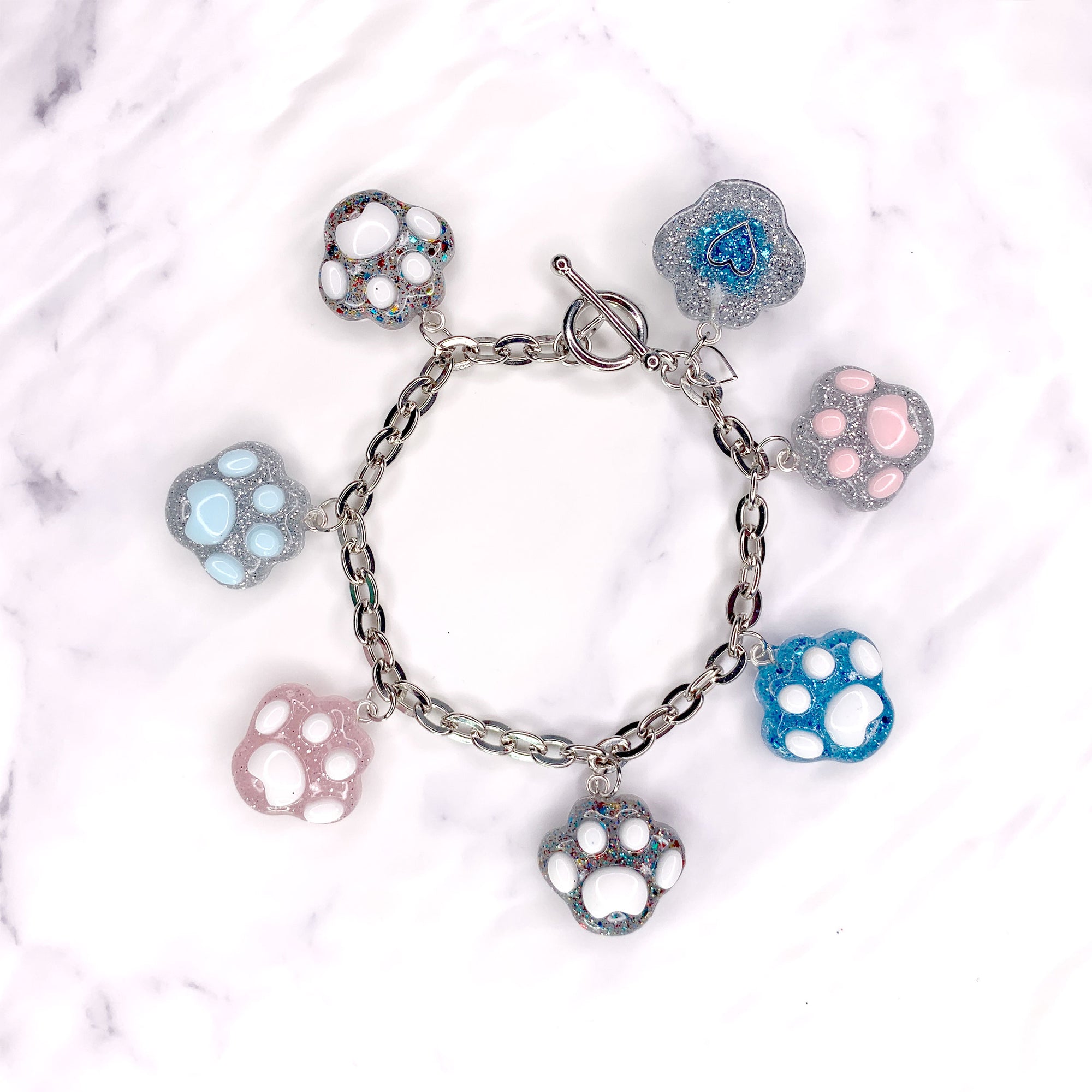 Paw Charm Bracelet UV Resin DIY Kit