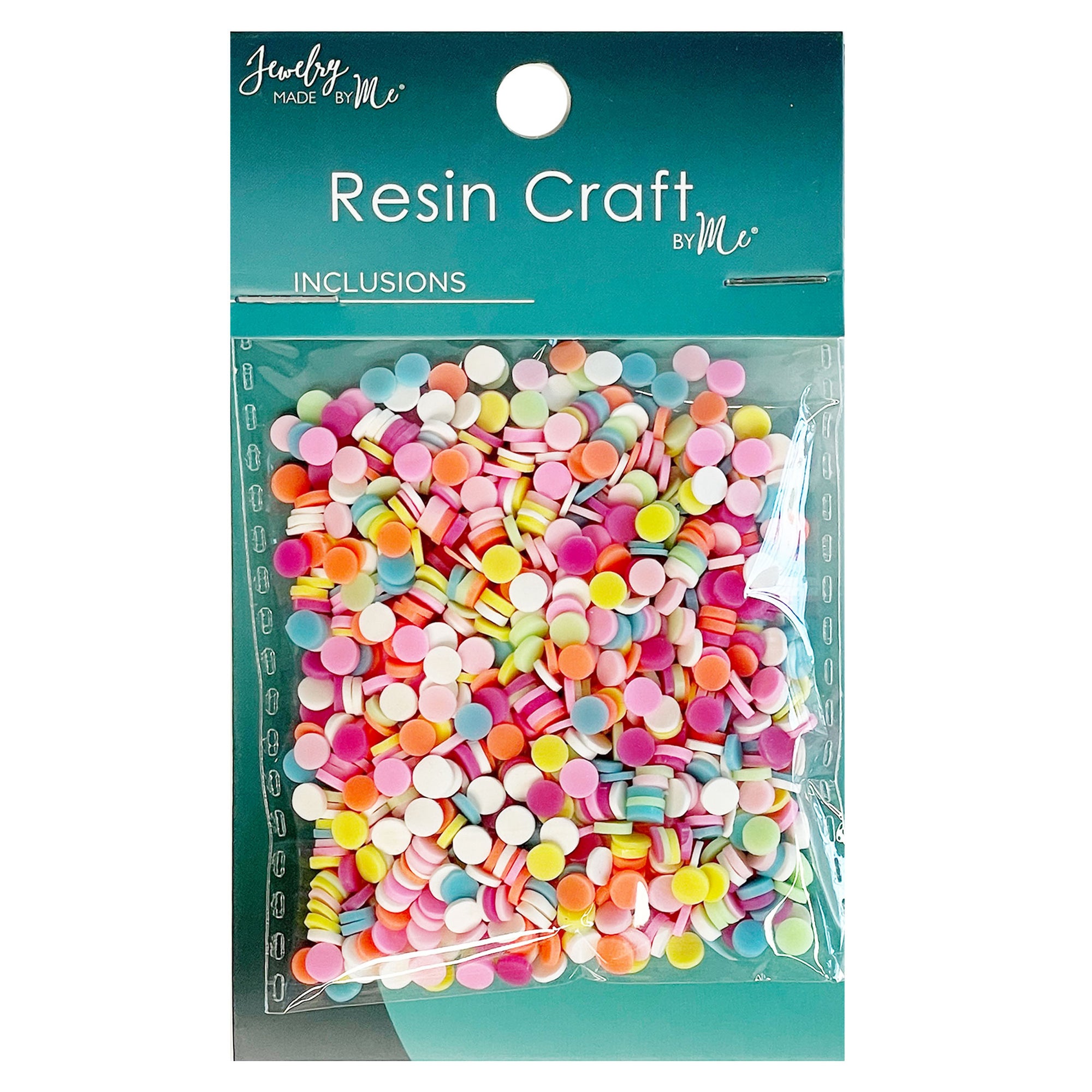 Confetti Discs Multicolor Round Flat Polymer Clay Sprinkle Resin Craft Inclusions