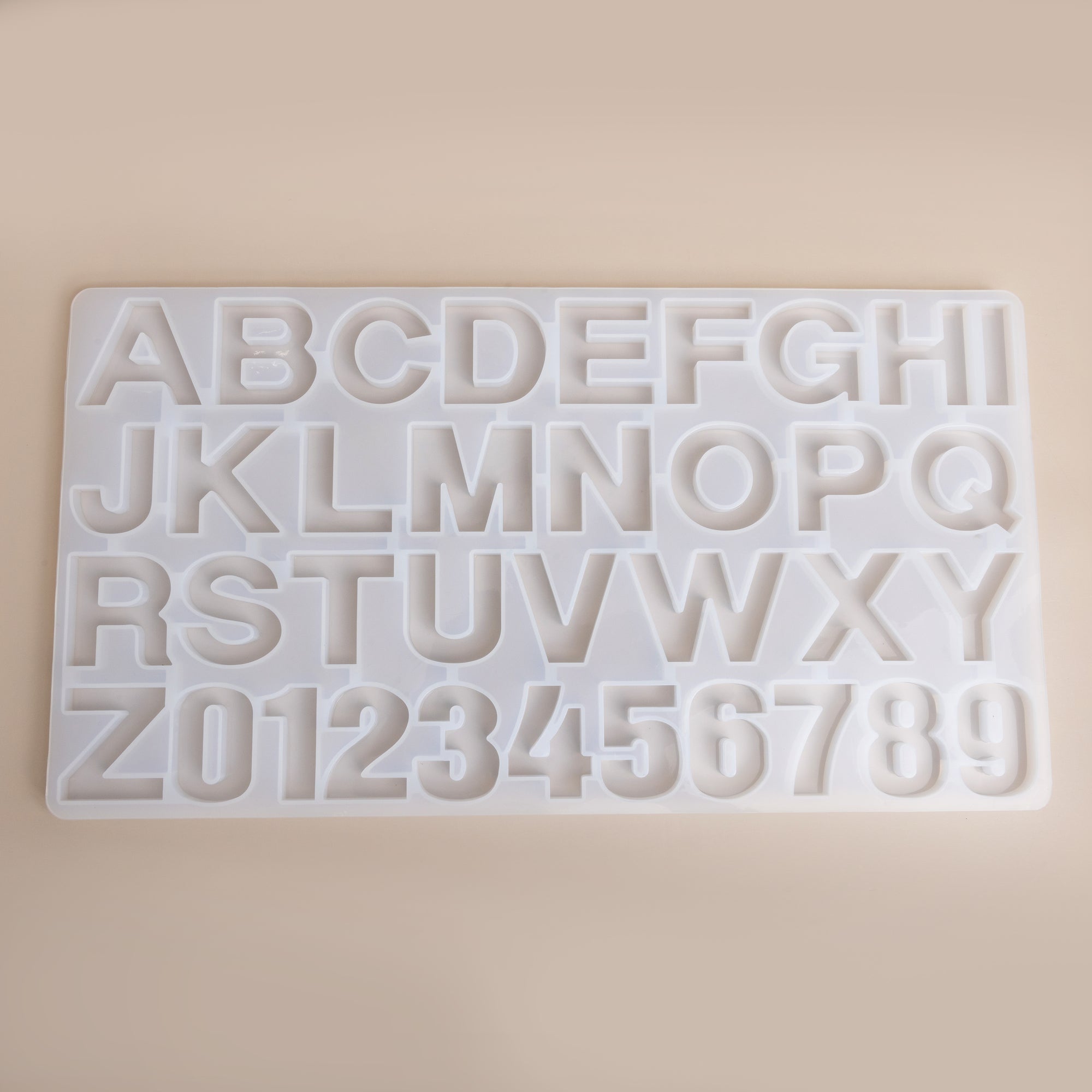 Large Alphabet Silicone Mold