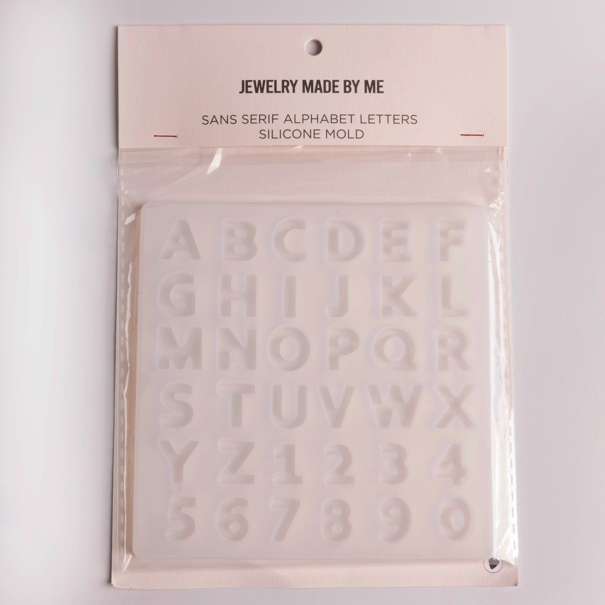 Modern Sans Serif Alphabet Silicone Mold Small Initials and Numbers