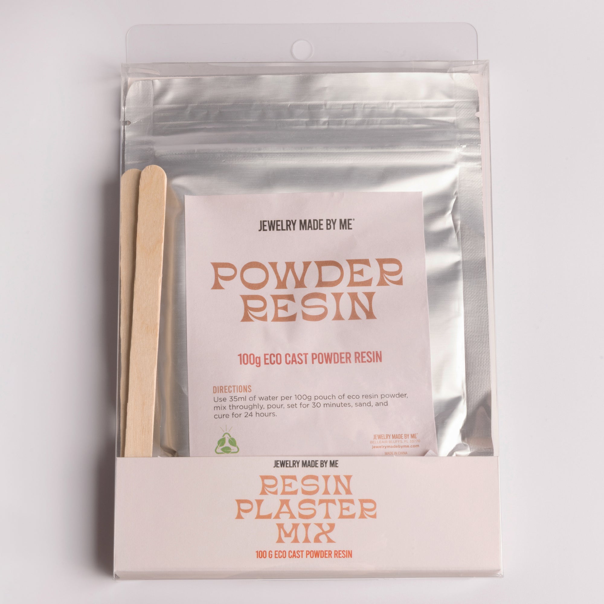 Eco Cast White Powder Resin Plaster Ceramic Mix, 100G