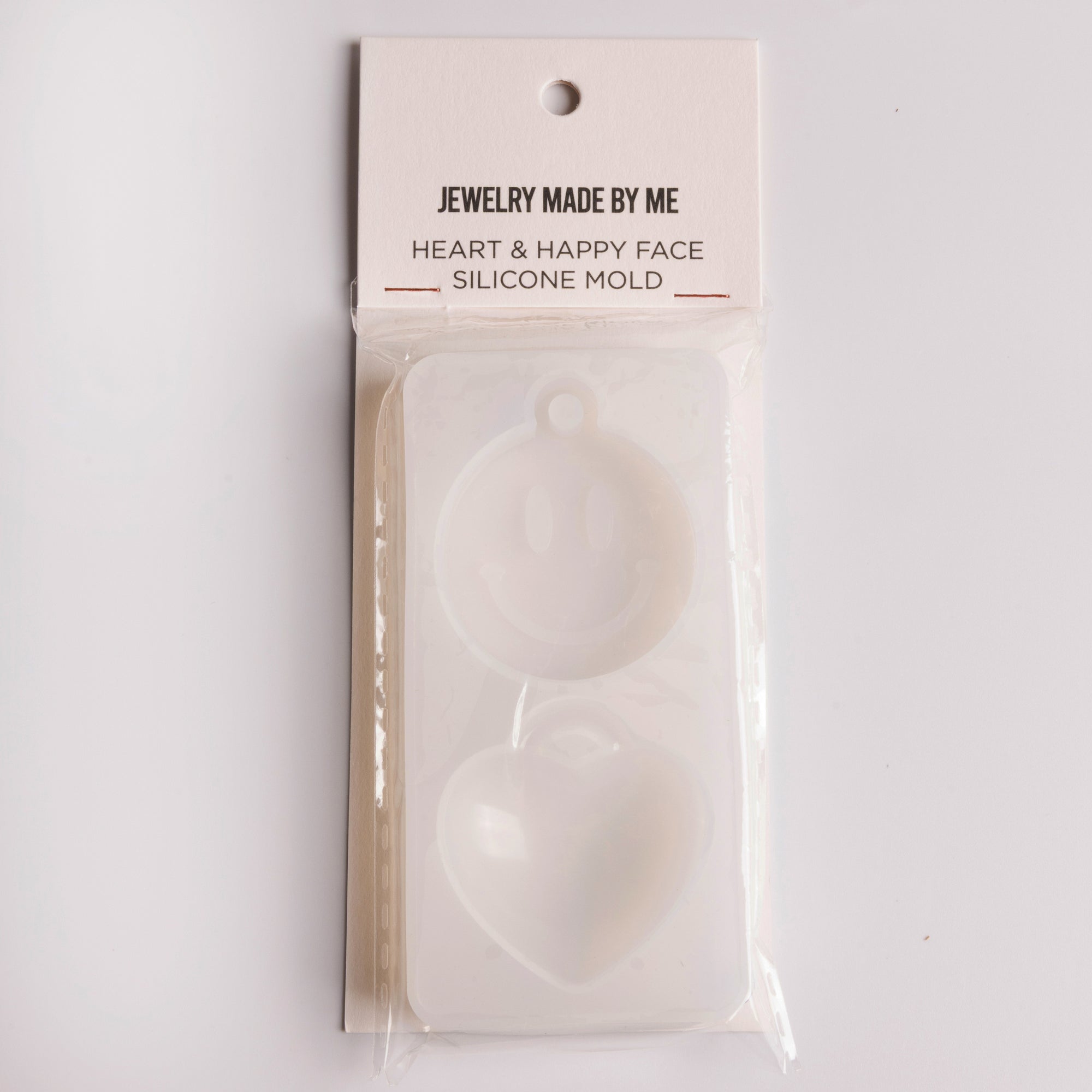 Happy Face and Heart Large Pendants Silicone Mold