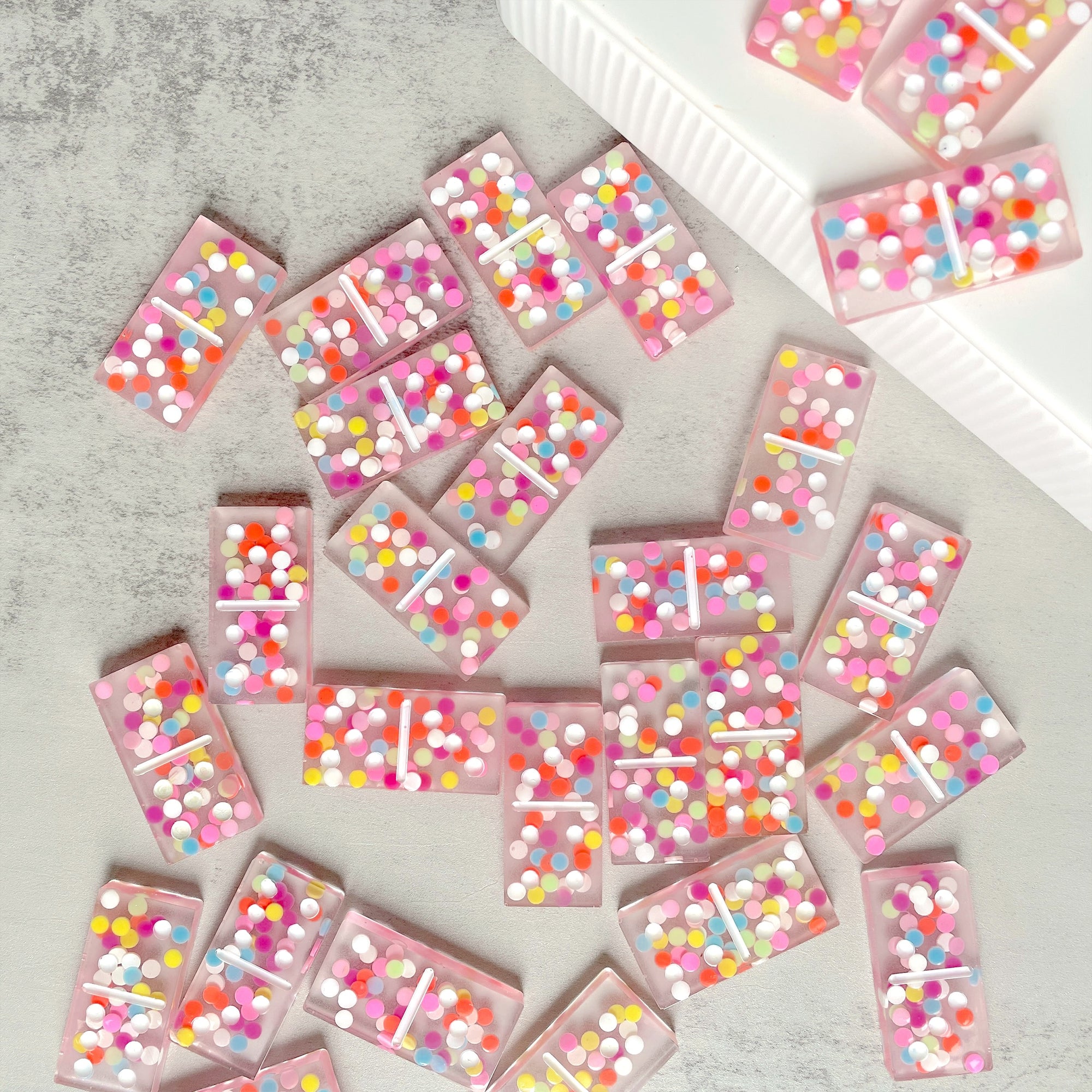 Confetti Discs Multicolor Round Flat Polymer Clay Sprinkle Resin Craft Inclusions