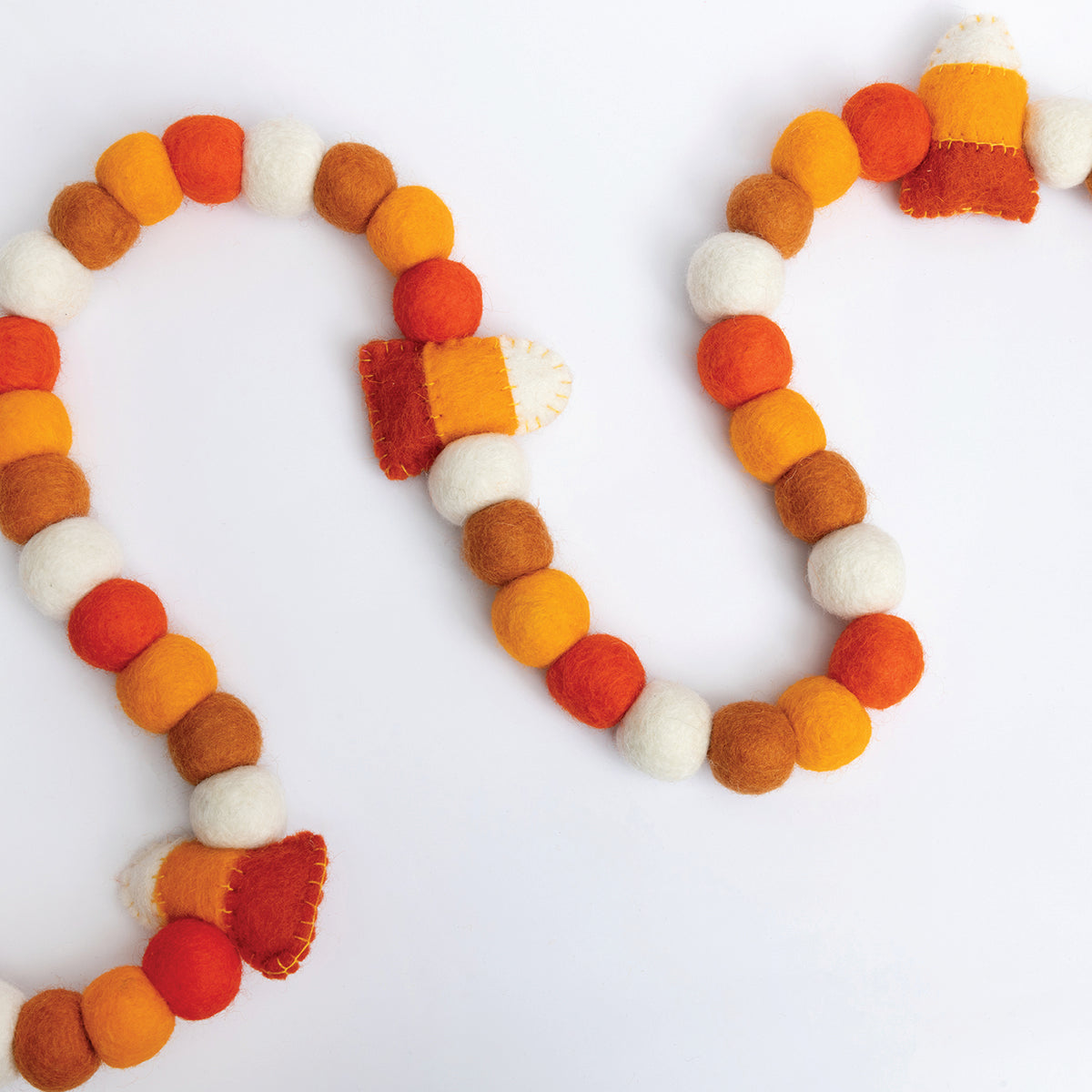 Felt Candy Corn Garland