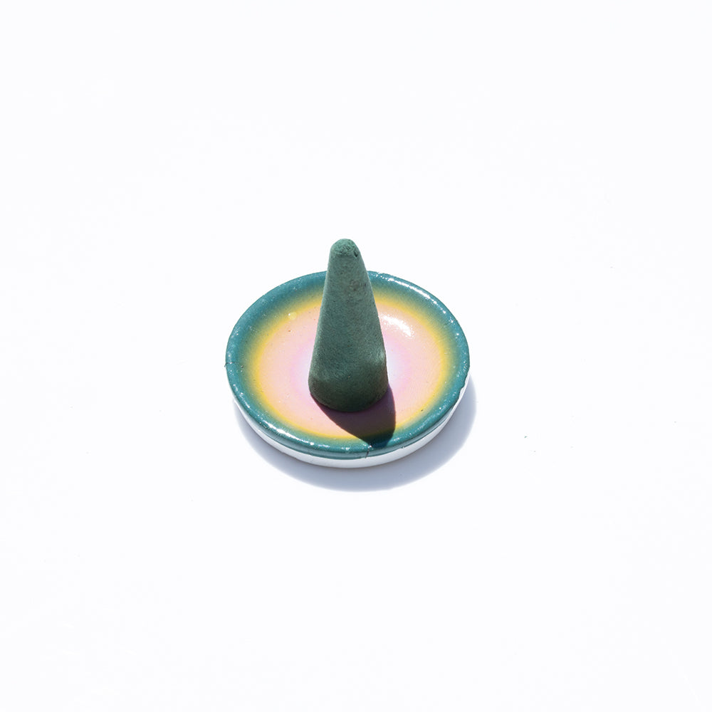 Abundance Basil & Neroli 22 Incense Cones and Ceramic Burner