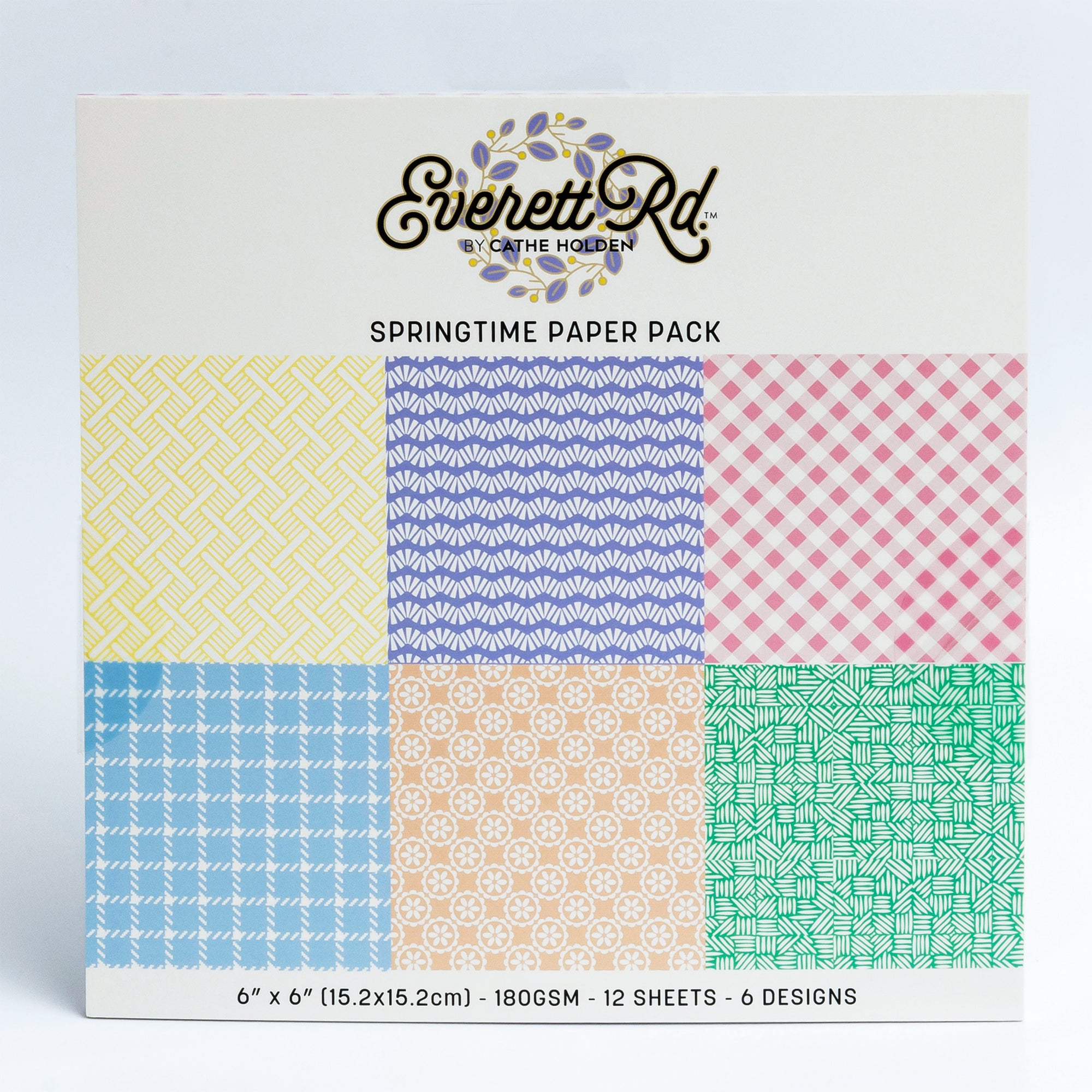Pastel Prints 6x6 Paper Pack Everett Rd. by Cathe Holden