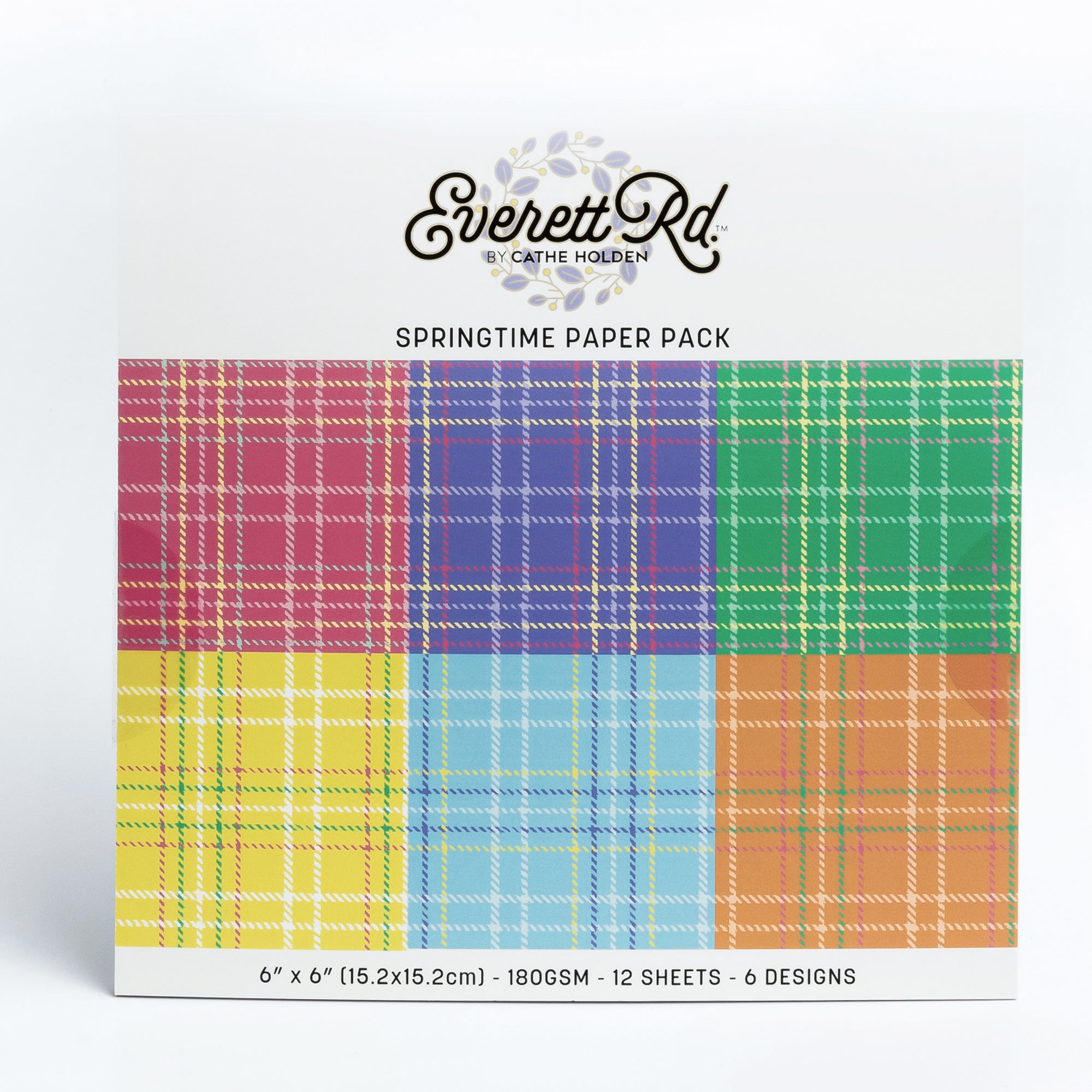 Spring Plaids 6x6 Paper Pack Everett Rd. by Cathe Holden