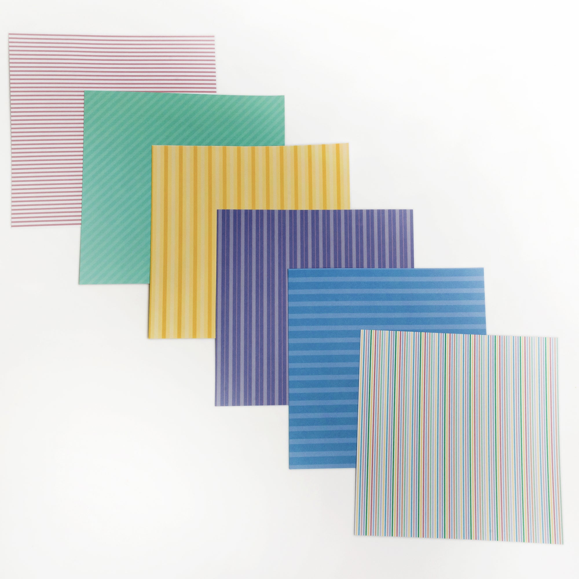 Pastel Stripes 6x6 Paper Pack Everett Rd. by Cathe Holden