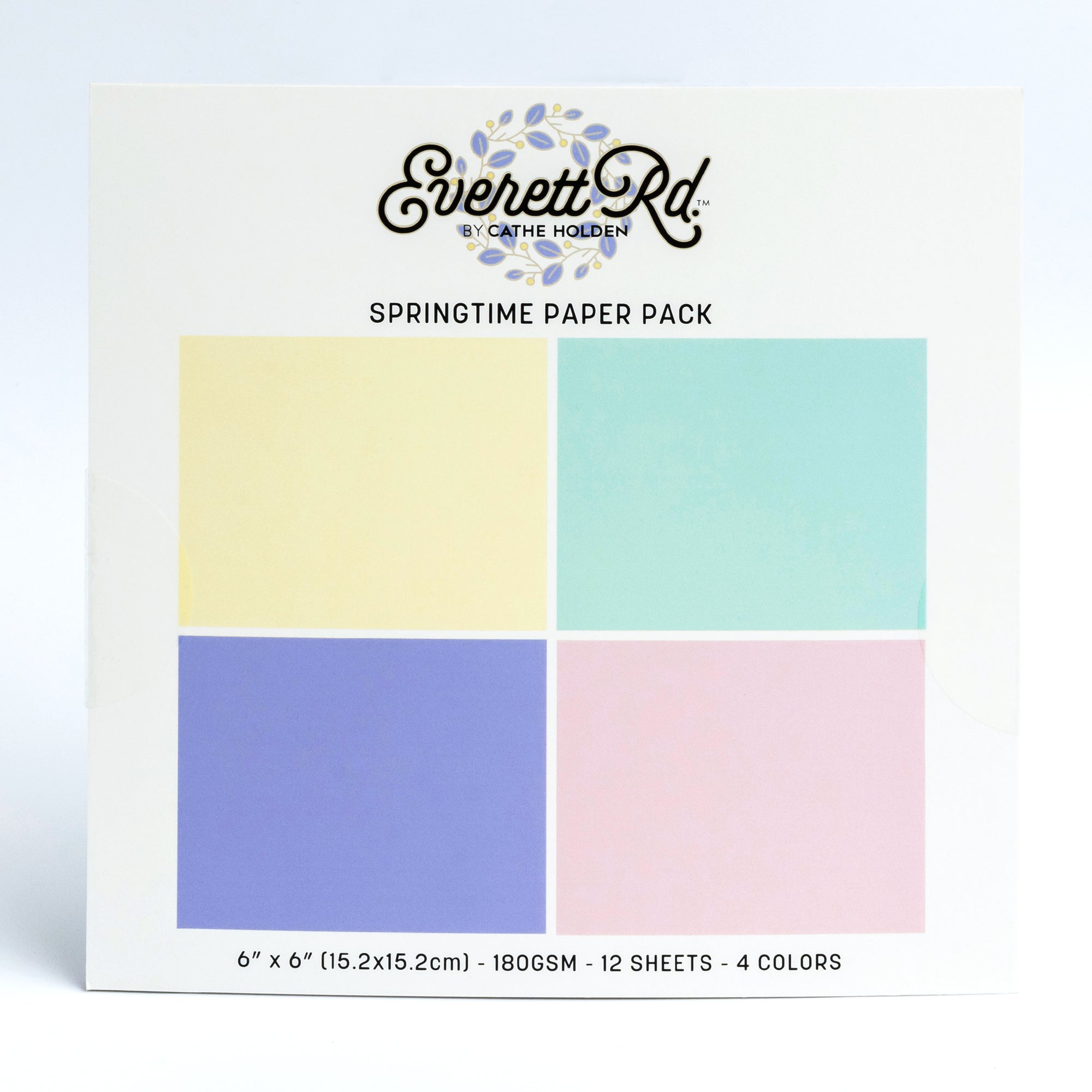 Pastel Solids 6x6 Paper Pack Everett Rd. by Cathe Holden