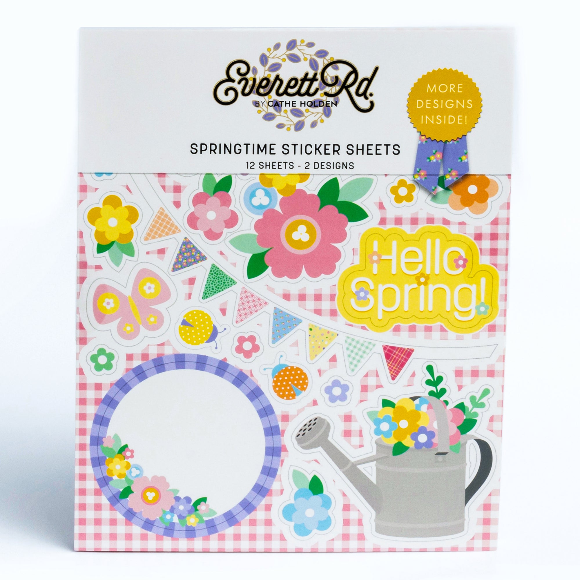 Hello Spring Stickers Everett Rd. by Cathe Holden