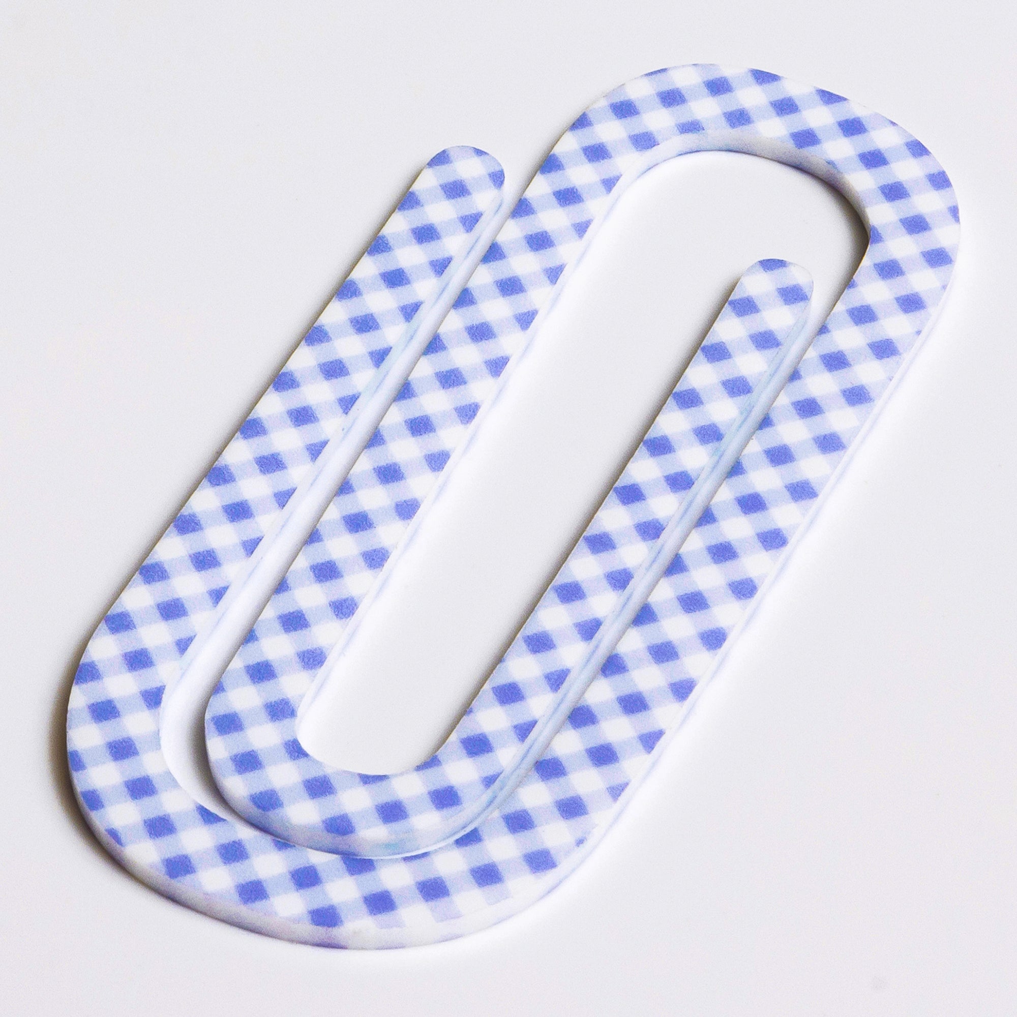 Lavender Gingham Large Paperclip Everett Rd. by Cathe Holden