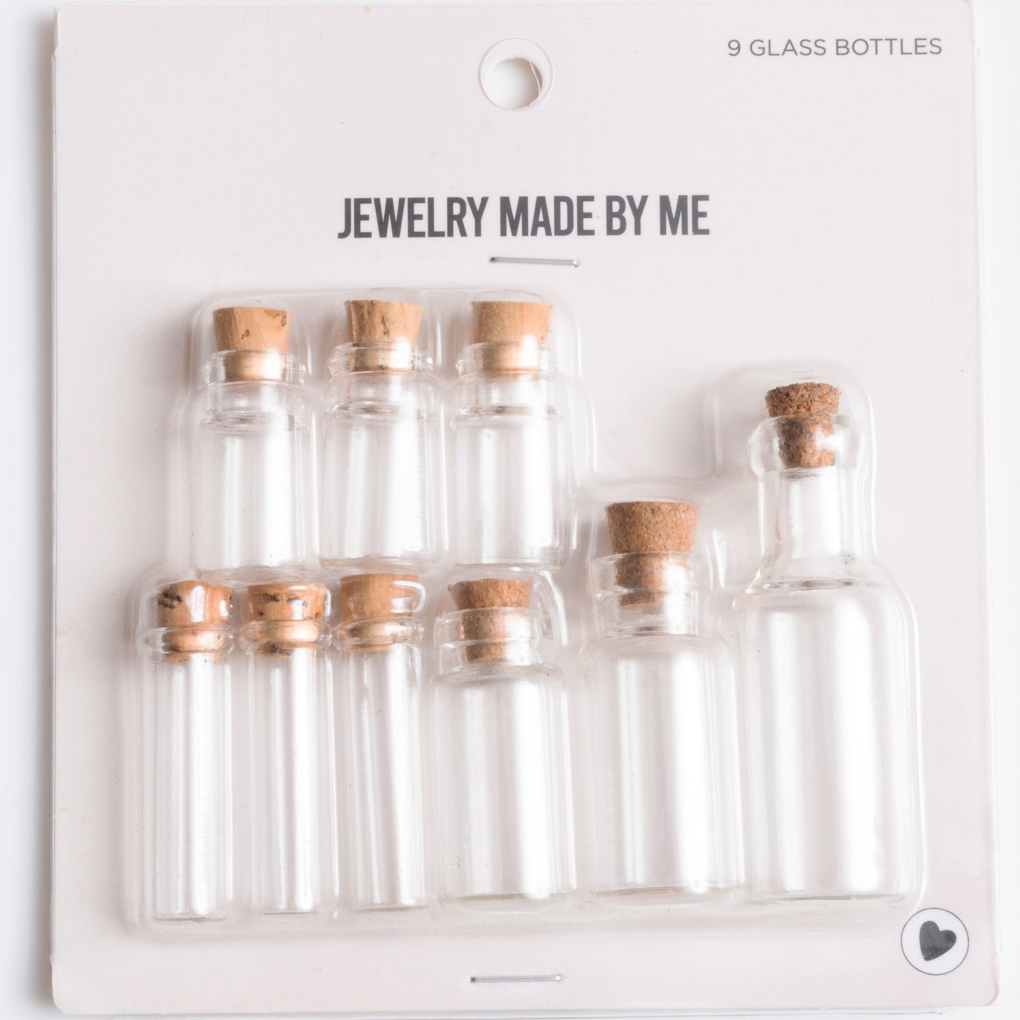 Clear Glass Bottle 9pc