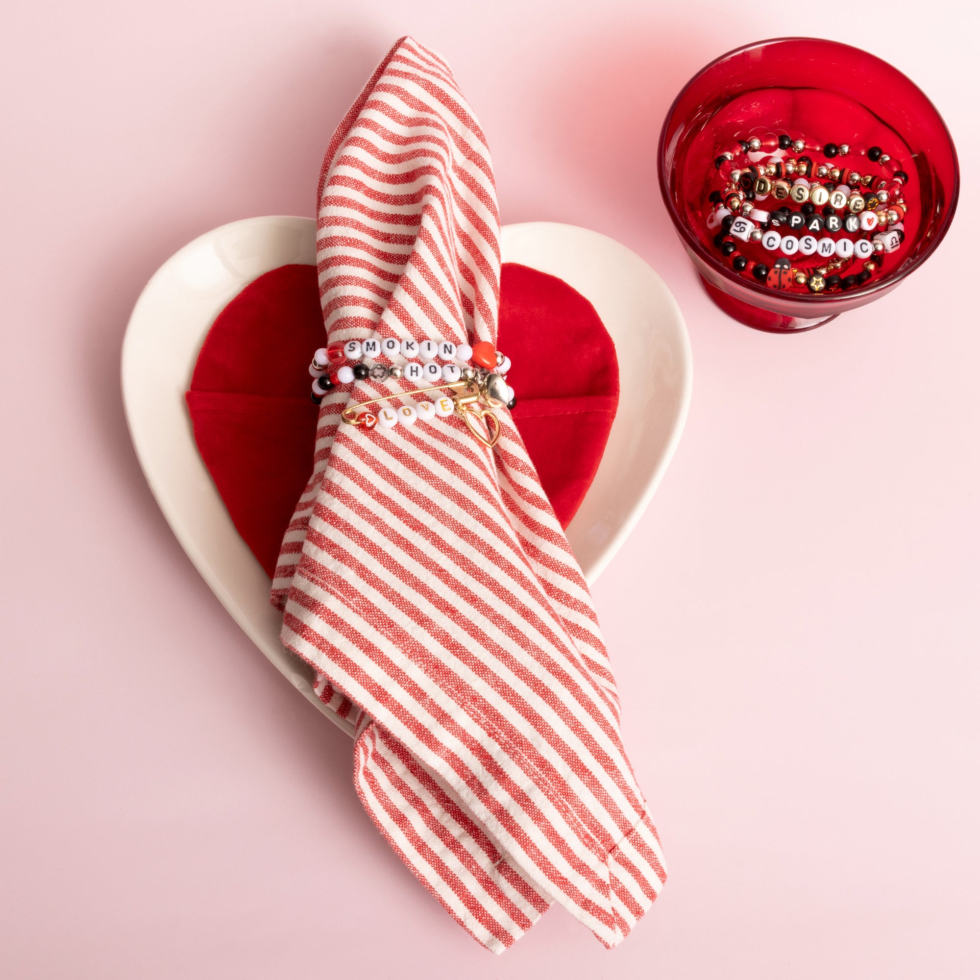 Ladybug and Hearts DIY Letter Bead Box