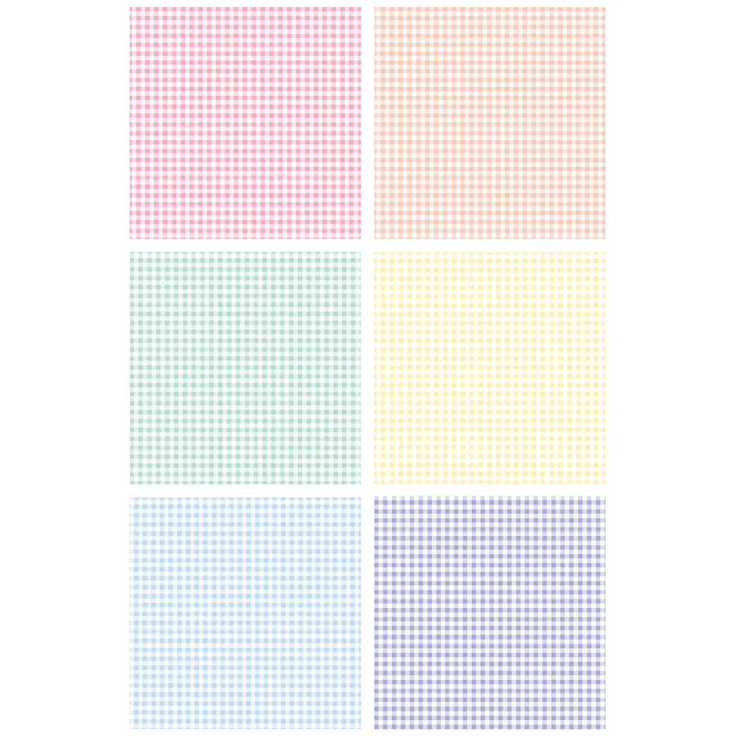 Pastel Gingham 6x6 Paper Pack Everett Rd. by Cathe Holden