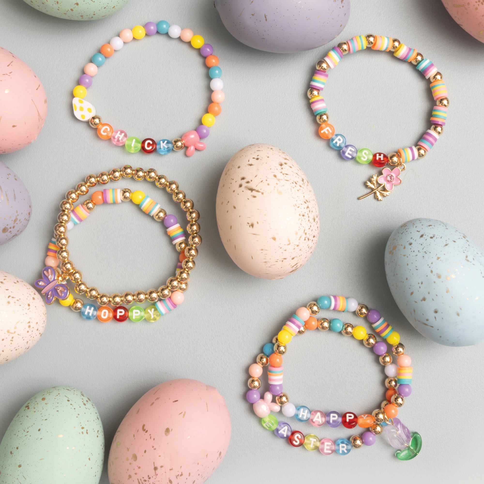 Easter Egg Spring Brights Multicolor Letter Bead Kit