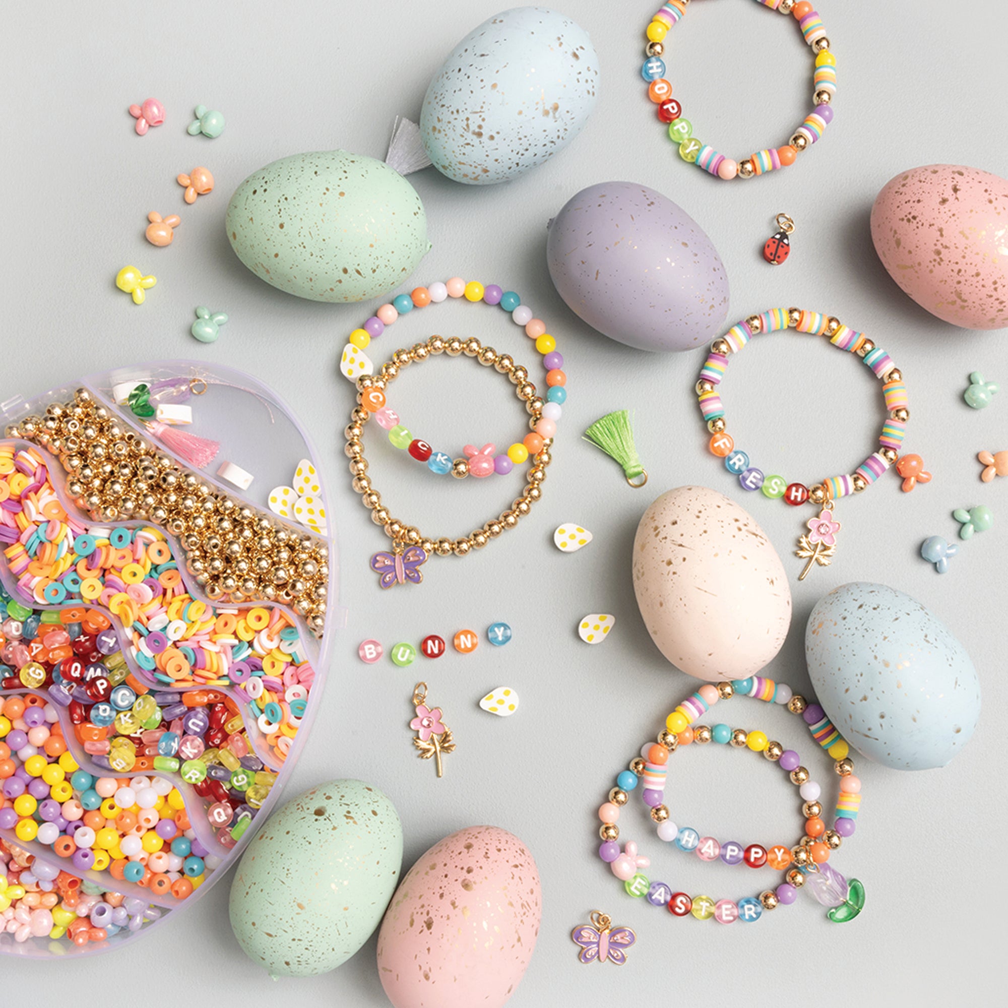 Easter Egg Spring Brights Multicolor Letter Bead Kit