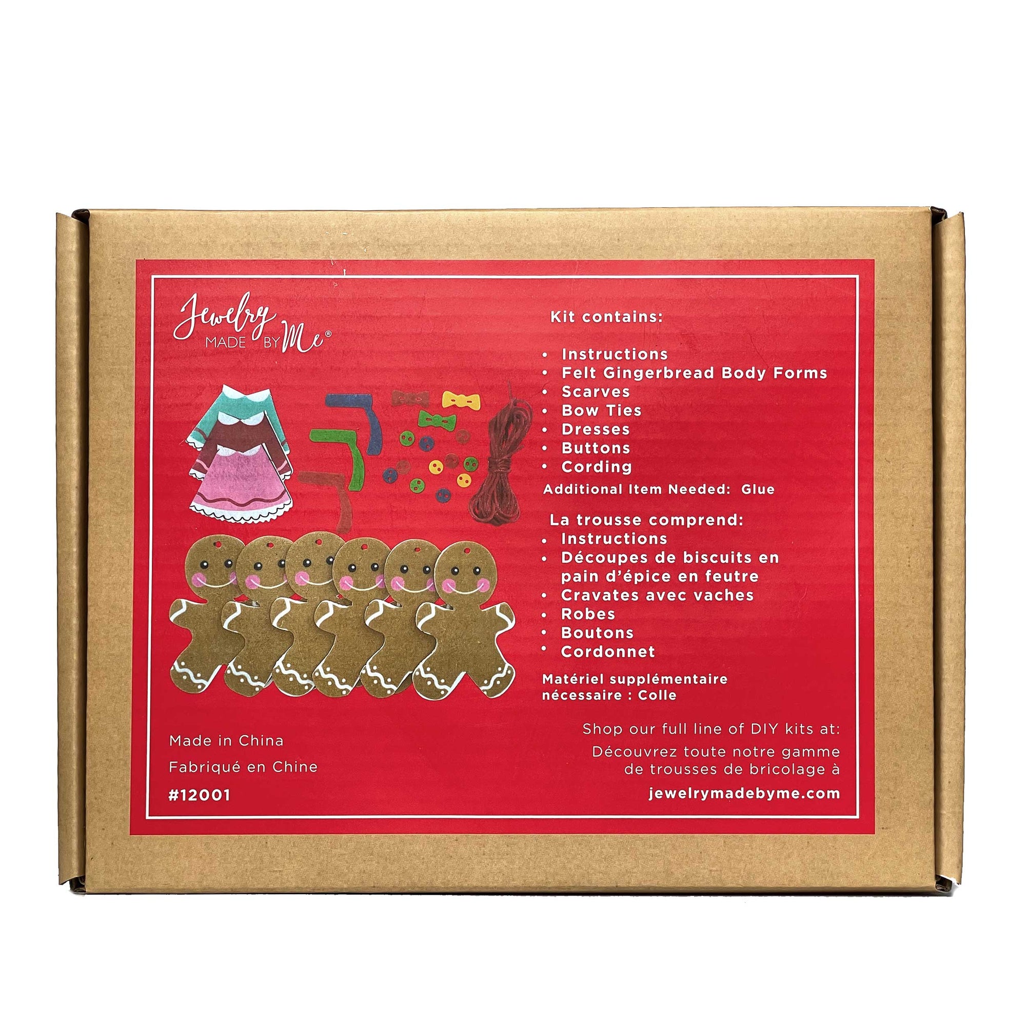 DIY Felt Gingerbread Ornament Kit