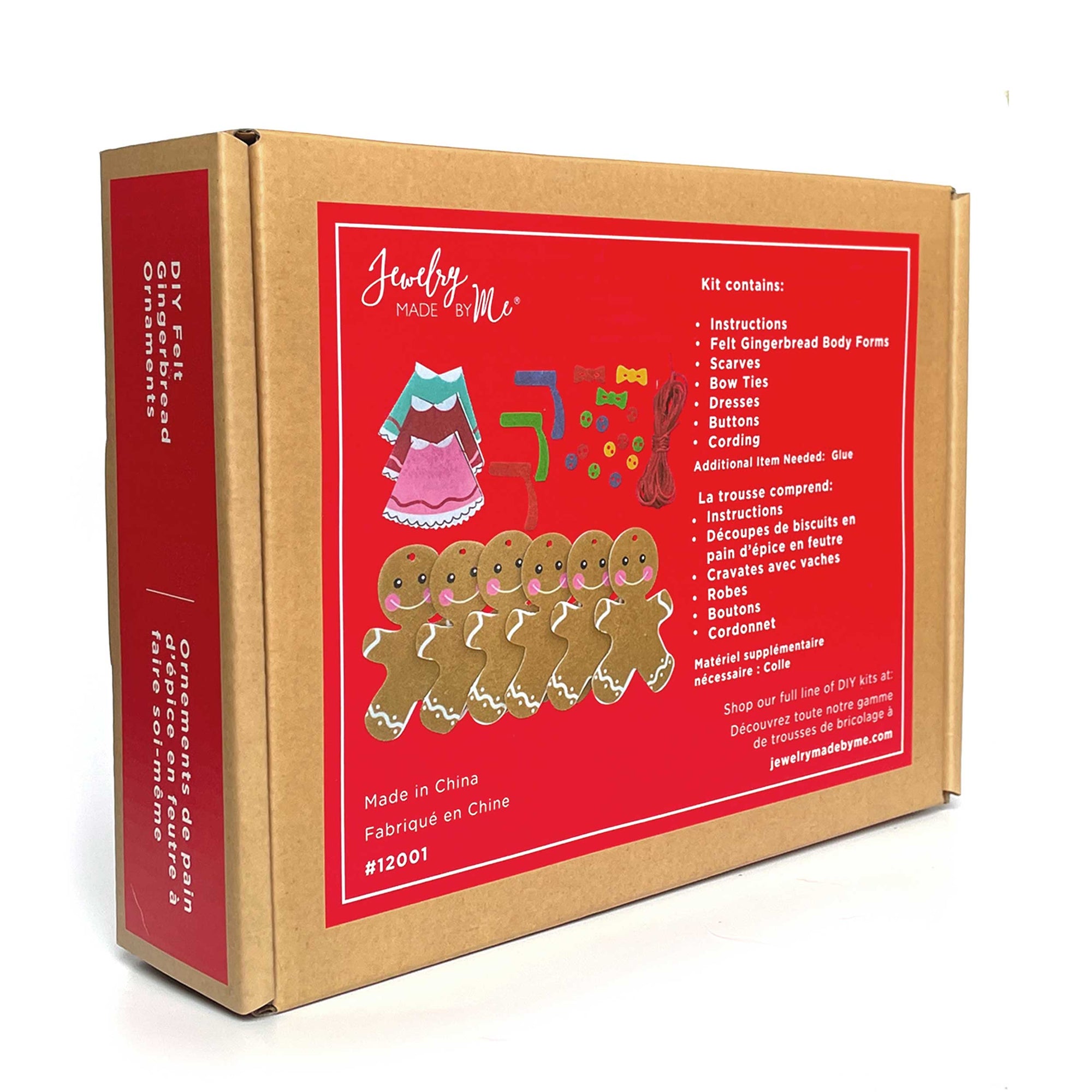 DIY Felt Gingerbread Ornament Kit