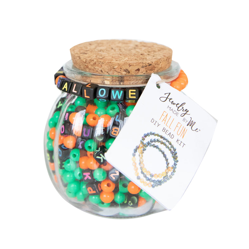 Happy Halloween Pumpkin Jar DIY Bead Kit – Jewelry Made by Me
