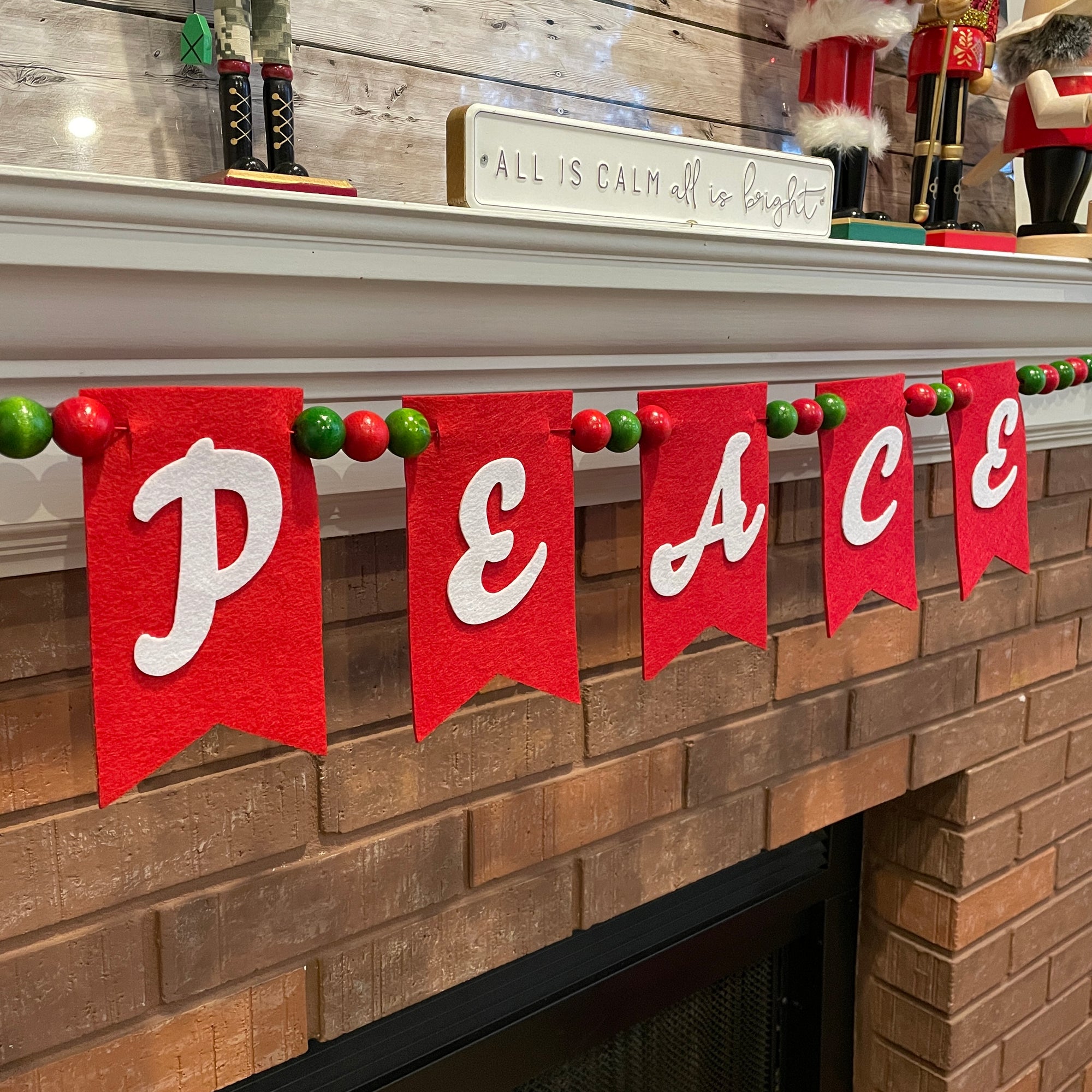 Holiday PEACE Garland DIY Kit