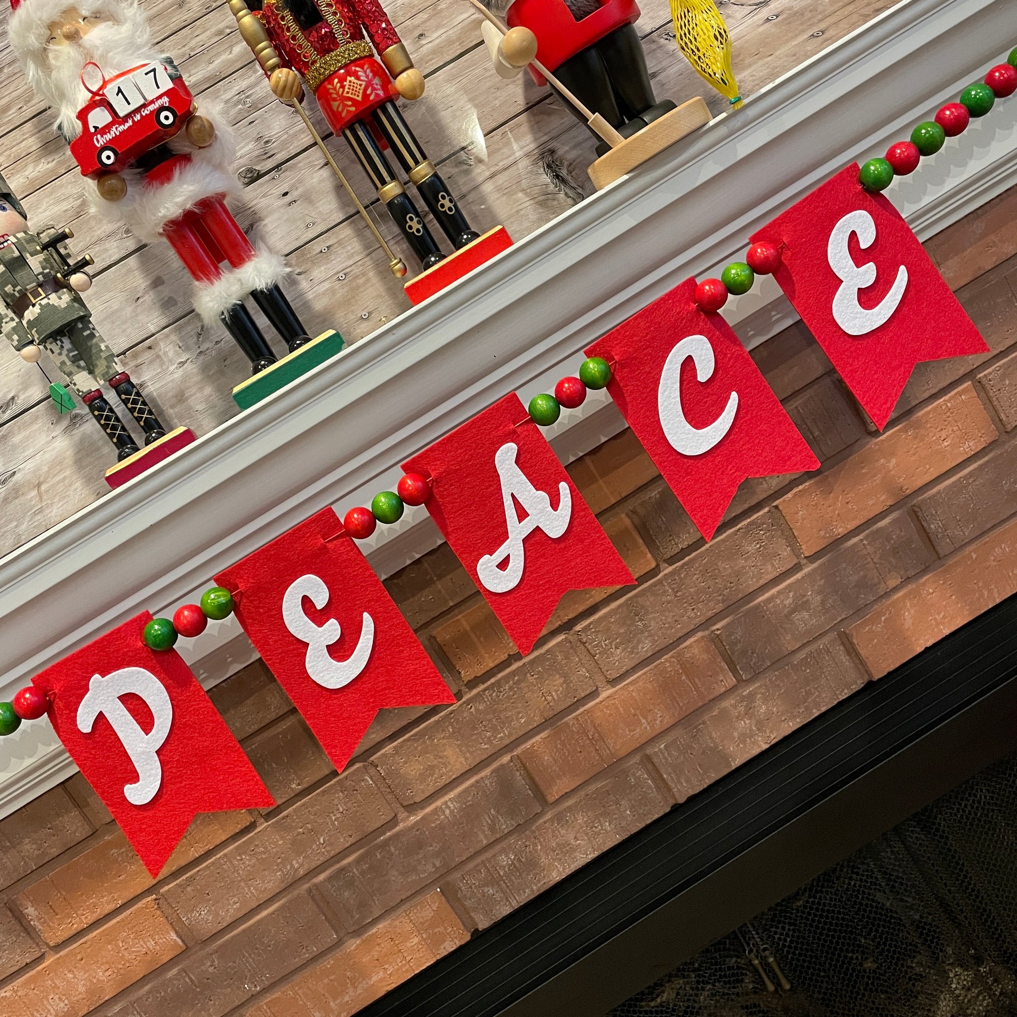 Holiday PEACE Garland DIY Kit